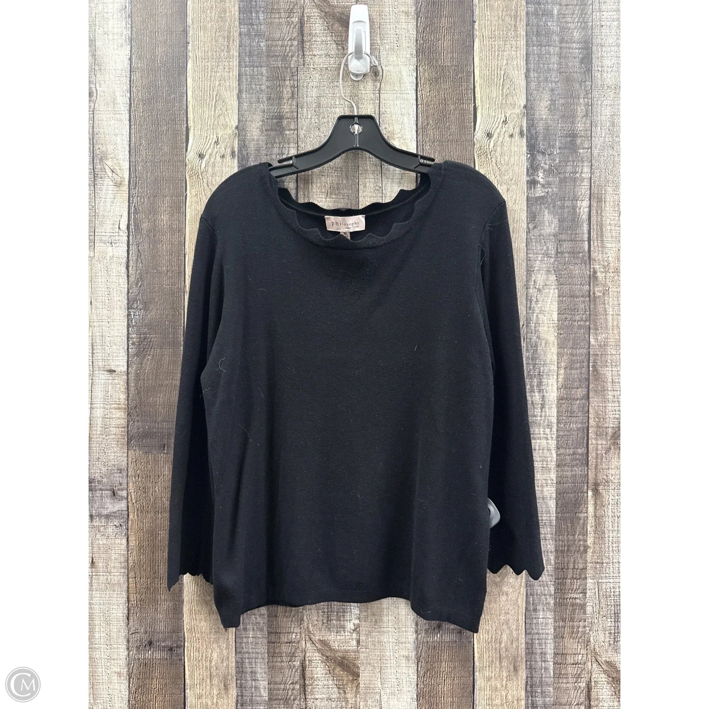 Sweater By Philosophy In Black, Size: Xl