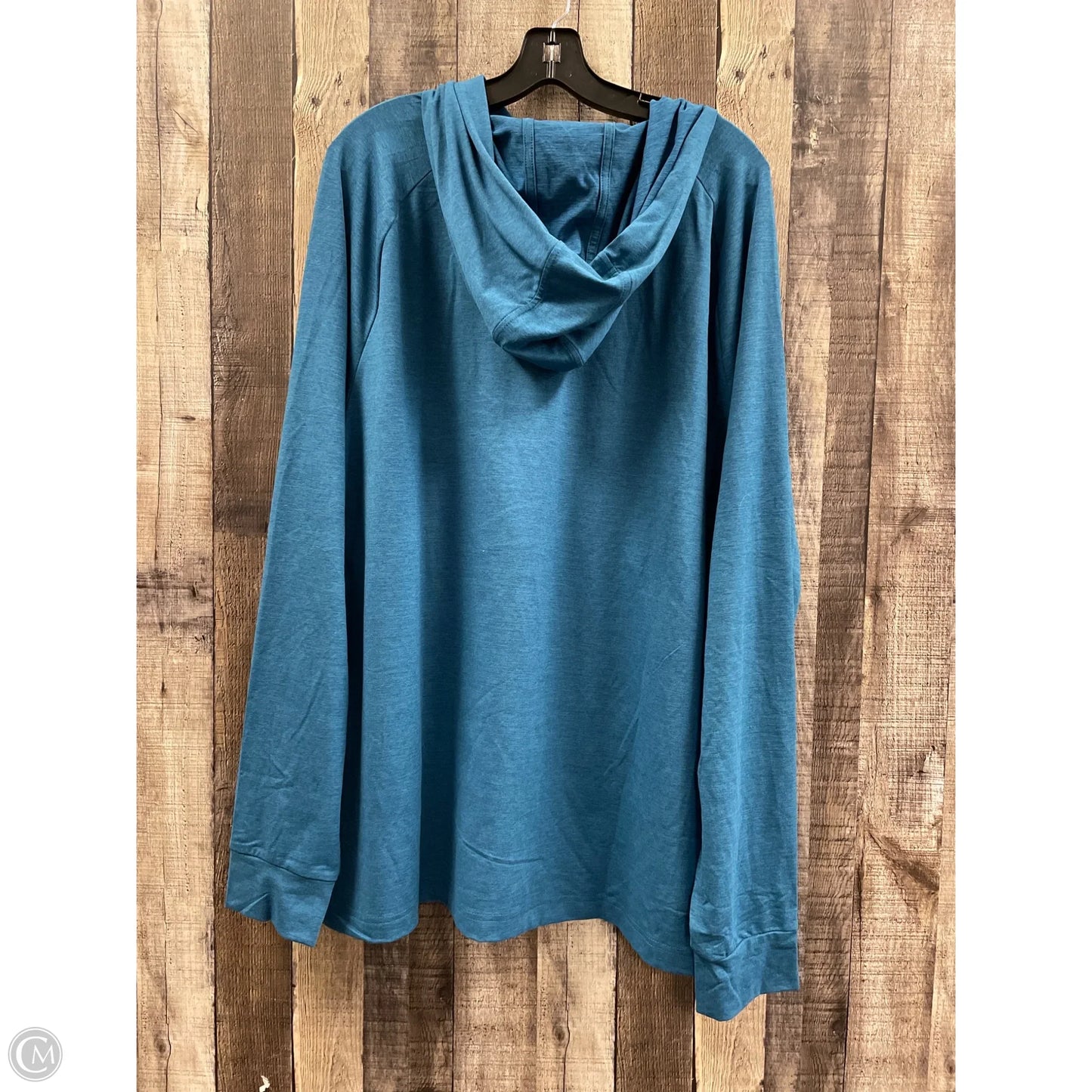 Athletic Top Long Sleeve Hoodie By Xersion In Blue, Size: Xxl