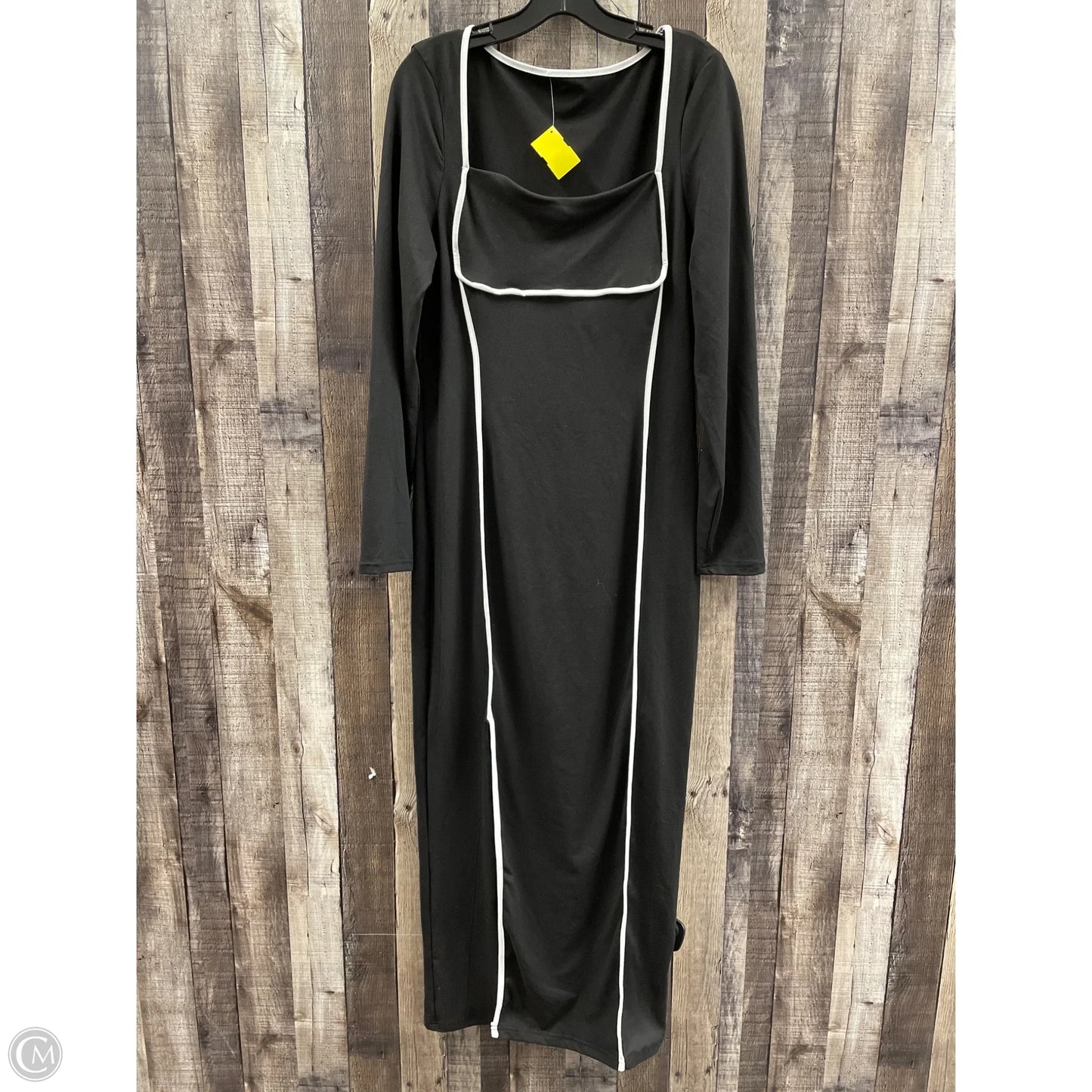 Dress Casual Maxi By Cmf In Black & White, Size: Xl