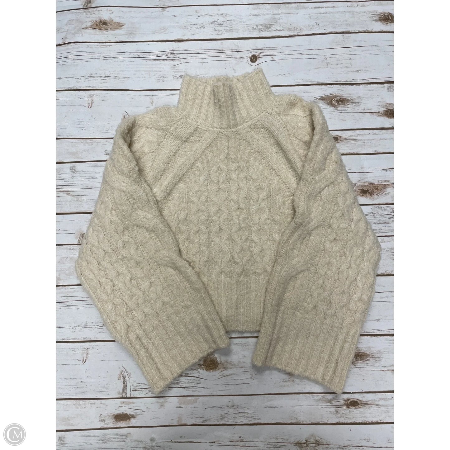 Sweater By Express In Beige, Size: Xs
