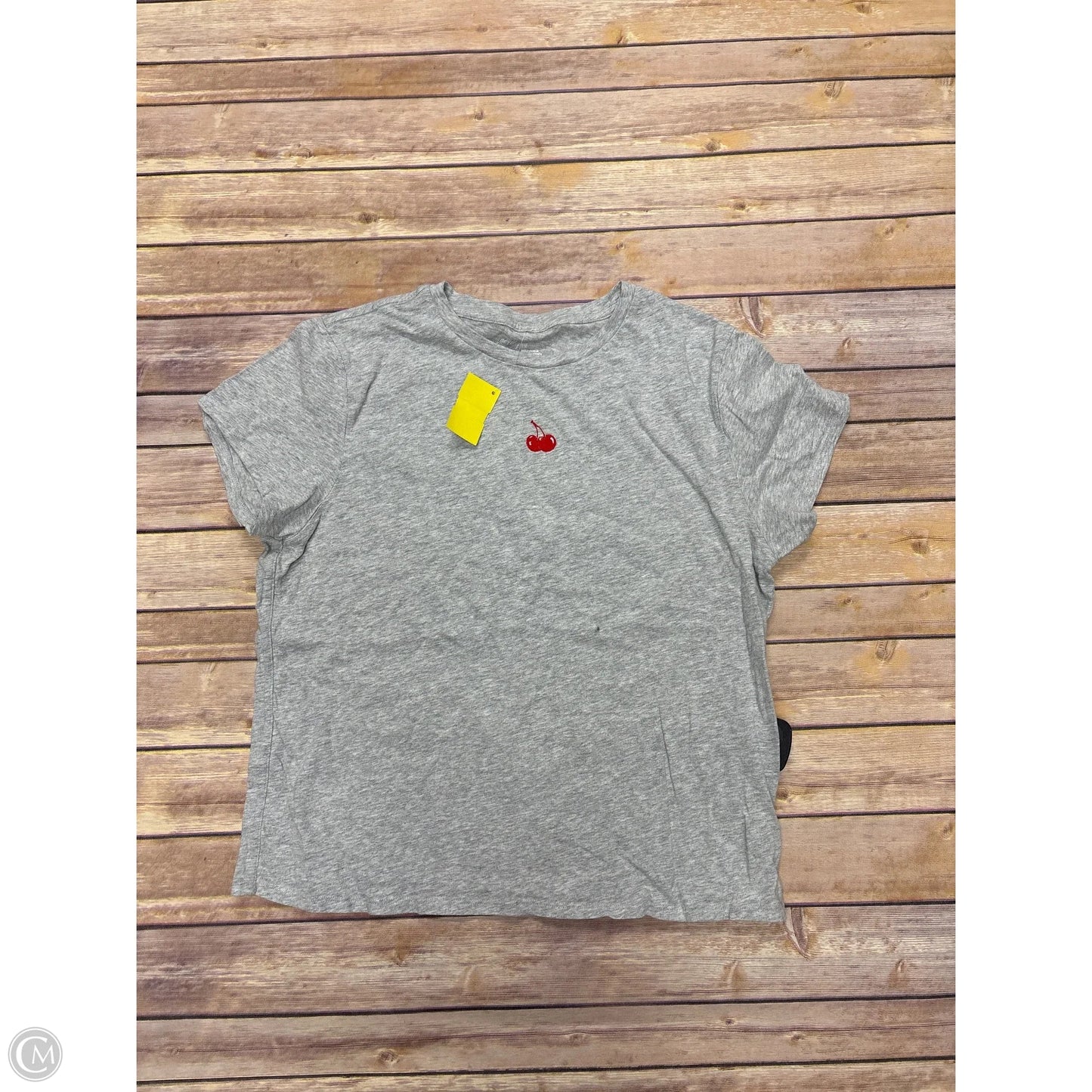 Top Short Sleeve Basic By Aerie In Grey, Size: L