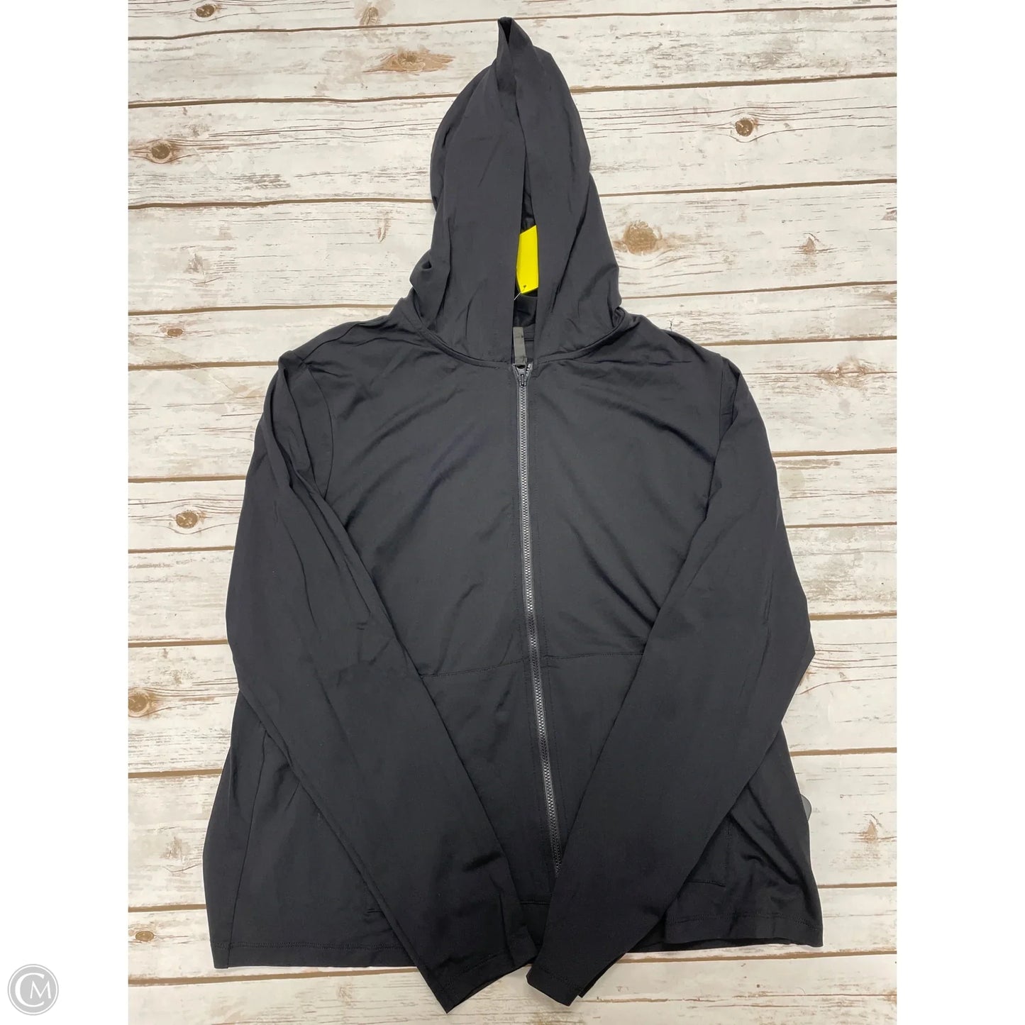 Athletic Jacket By Lands End In Black, Size: L