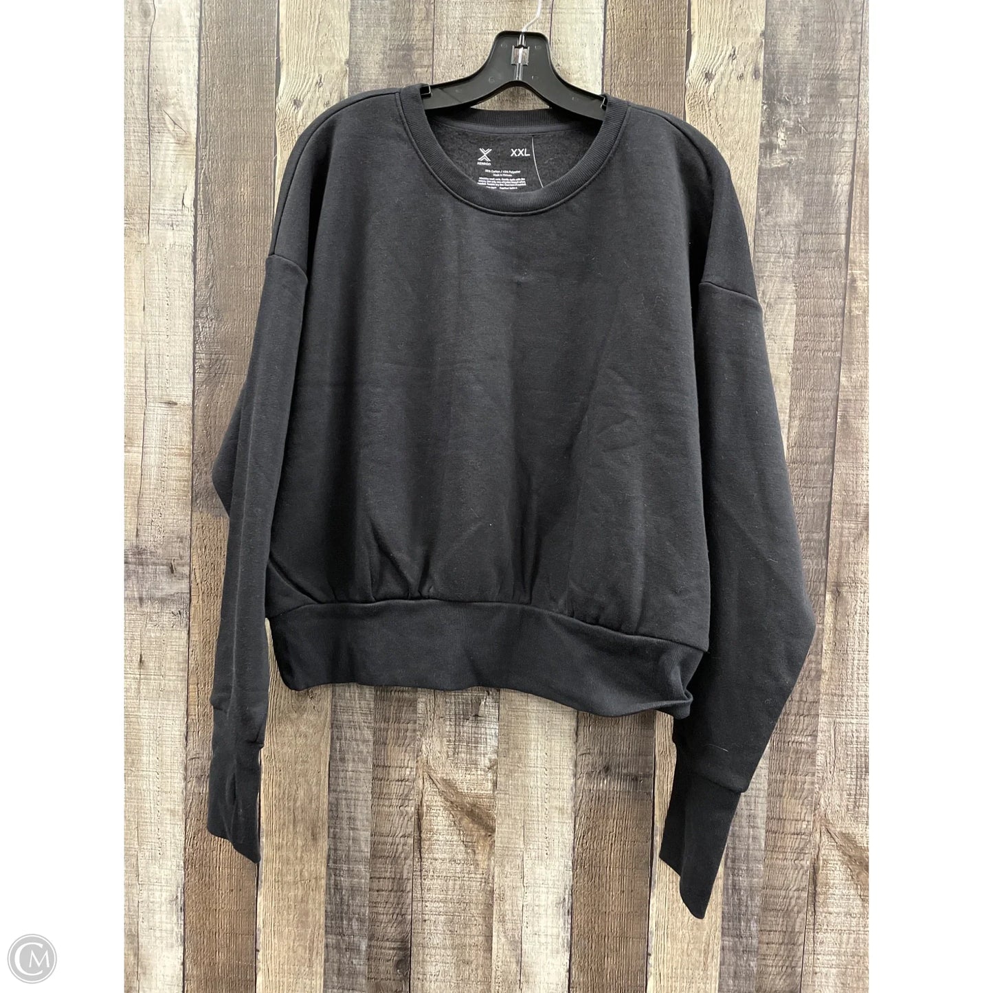Sweatshirt Crewneck By Xersion In Black, Size: Xxl