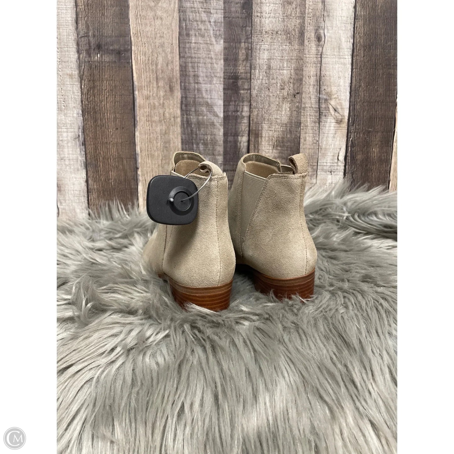 Boots Ankle Heels By Marc Fisher In Cream, Size: 8