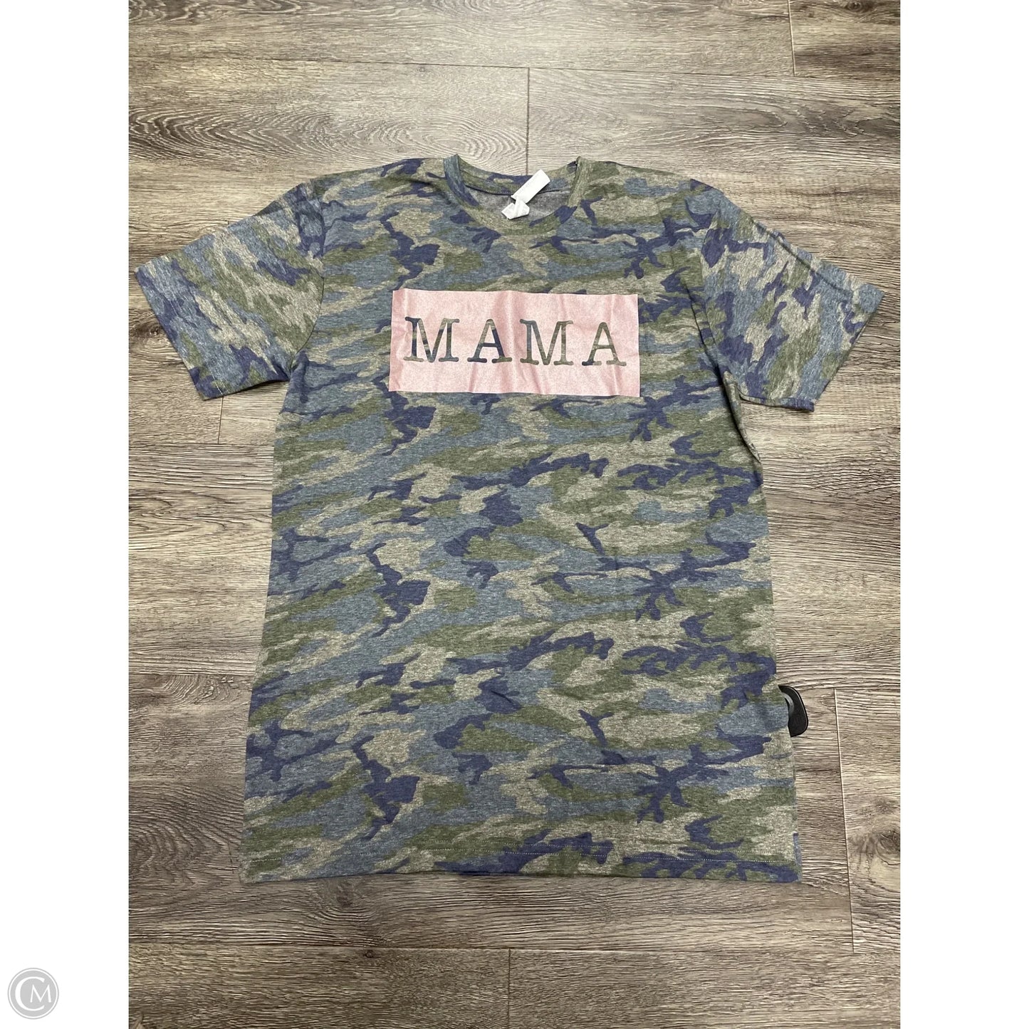 Top Short Sleeve Basic By Cme In Camouflage Print, Size: M