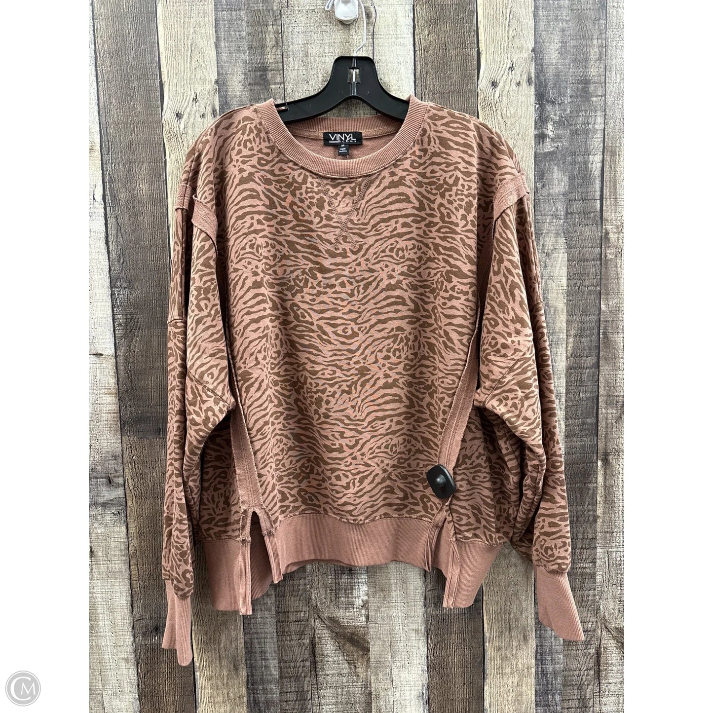 Sweatshirt Crewneck By Cme In Brown, Size: M
