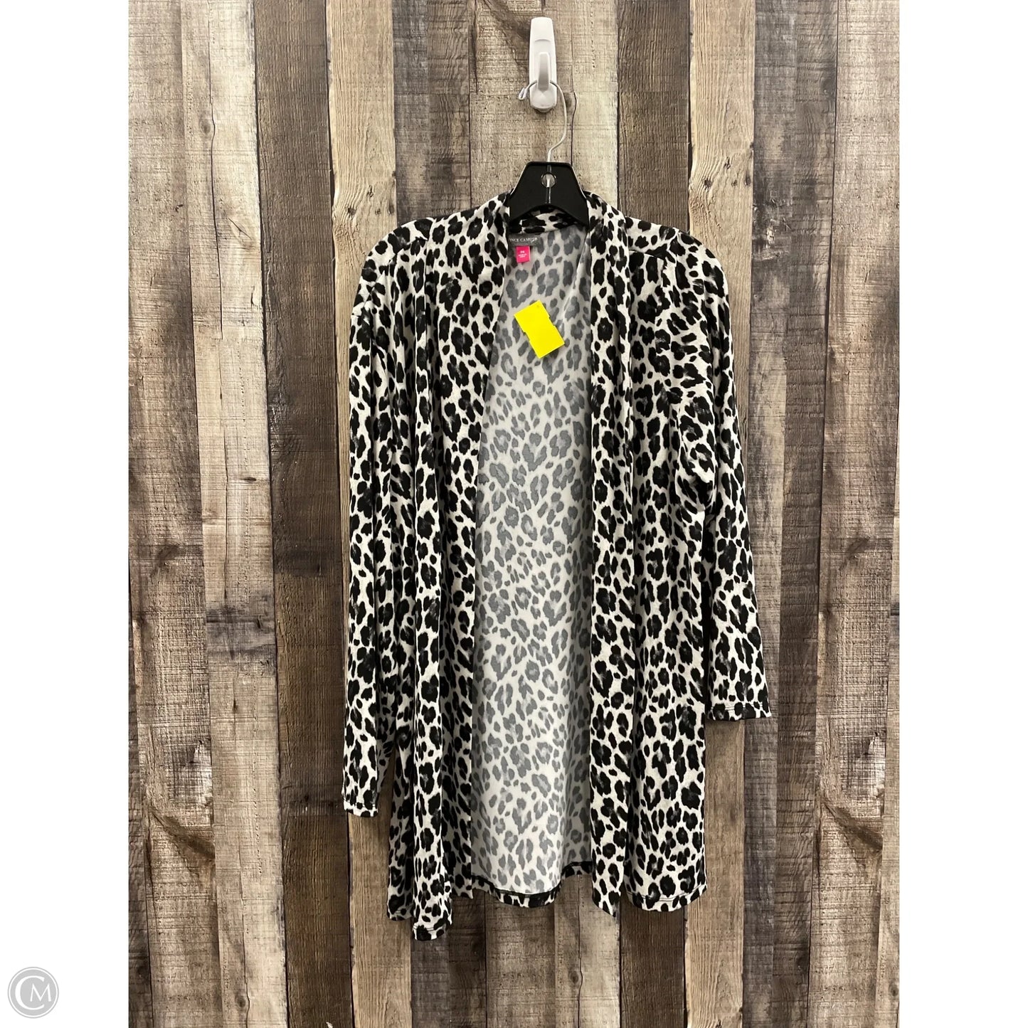 Cardigan By Vince Camuto In Animal Print, Size: 2x
