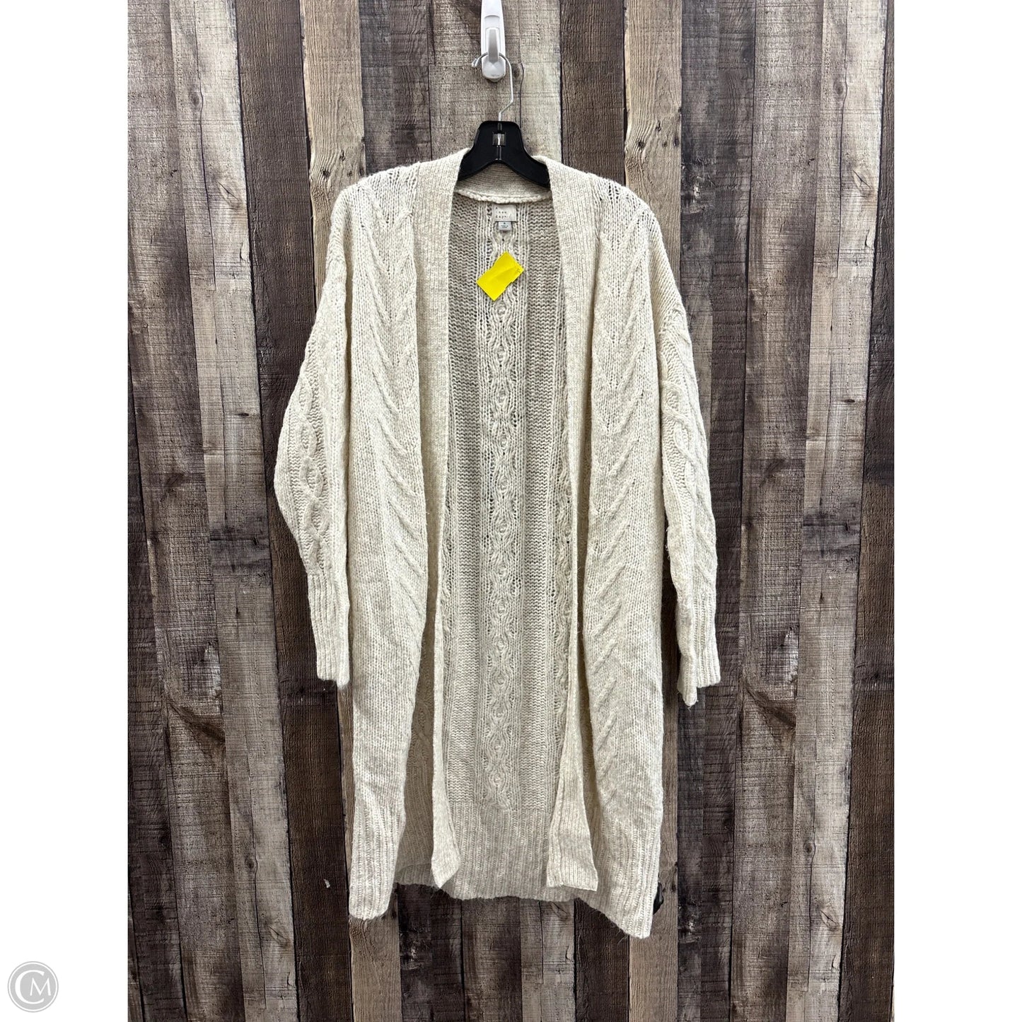 Sweater Cardigan By A New Day In Cream, Size: S