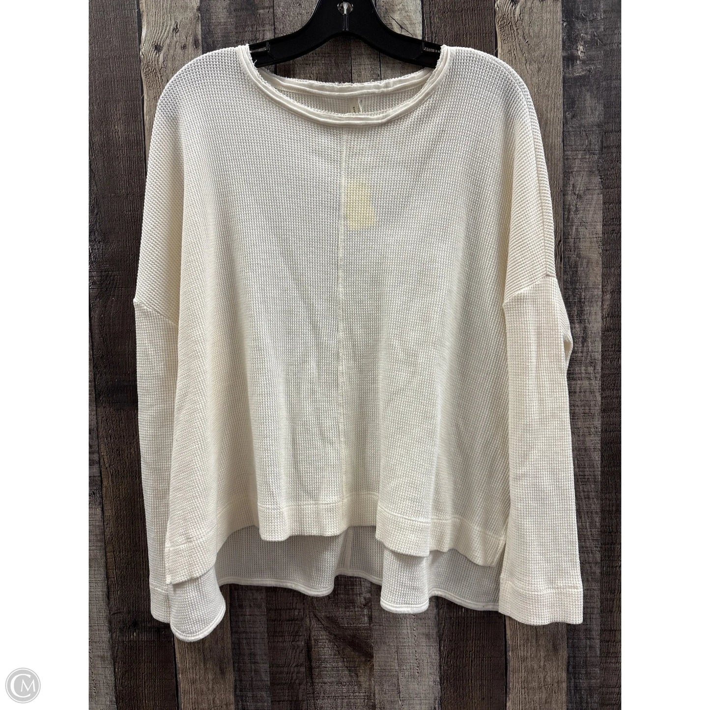 Top Long Sleeve By Anthropologie In Cream, Size: S