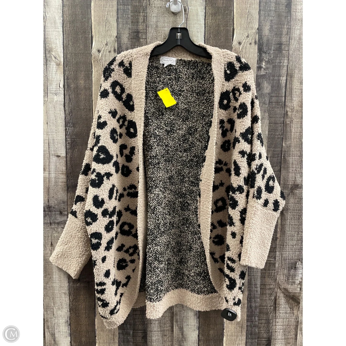 Sweater Cardigan By Mudpie In Animal Print, Size: Osfm