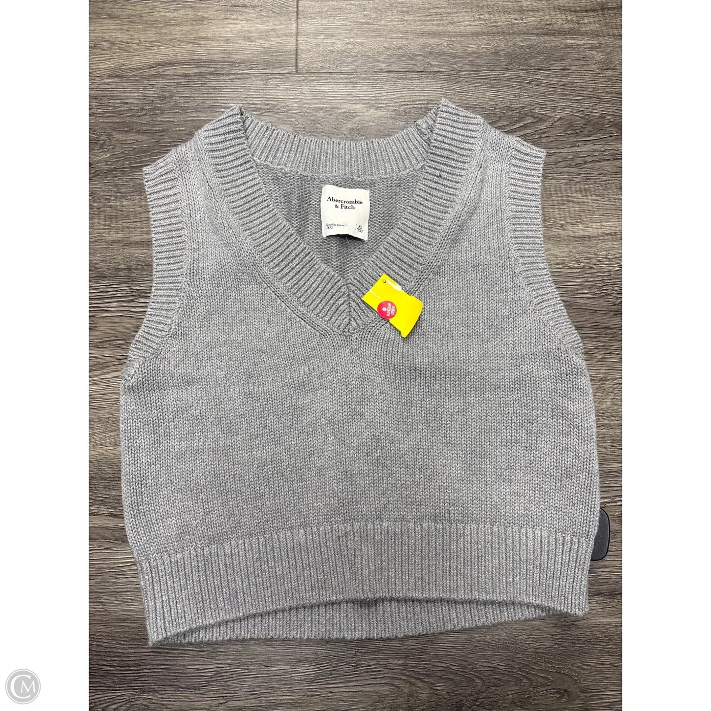 Vest Sweater By Abercrombie And Fitch In Grey, Size: Xs