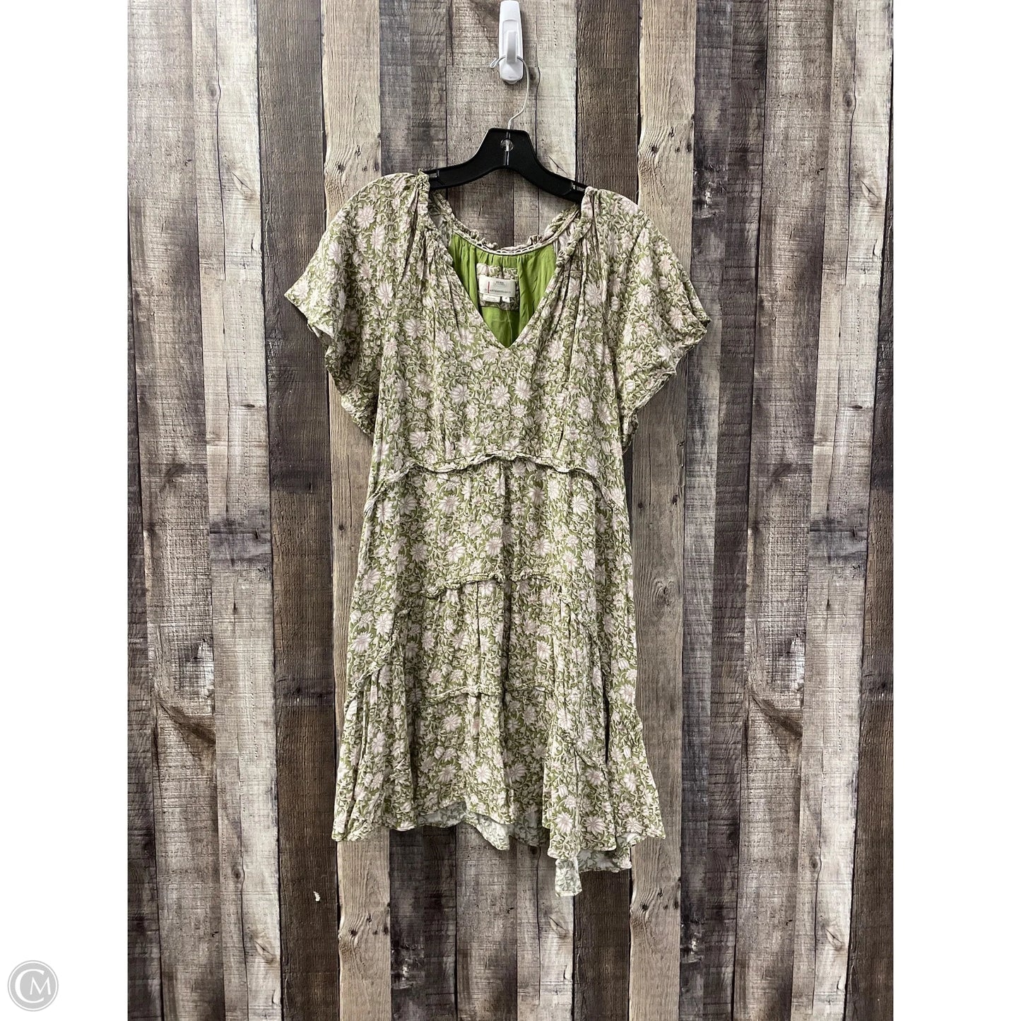 Dress Casual Short By Anthropologie In Green, Size: M