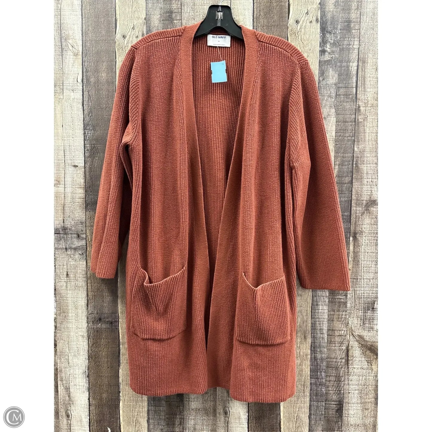 Sweater Cardigan By Old Navy In Brown, Size: 3x