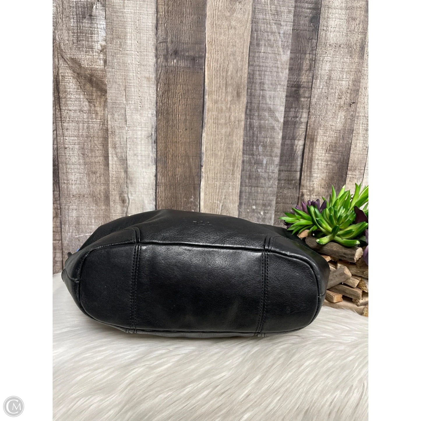 Handbag Leather By Lauren By Ralph Lauren, Size: Large