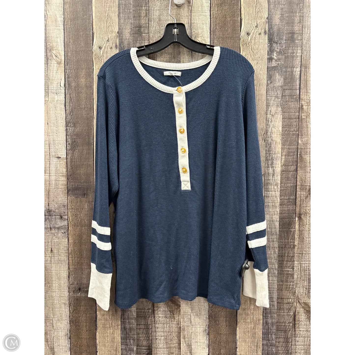 Top Long Sleeve By Maurices In Navy