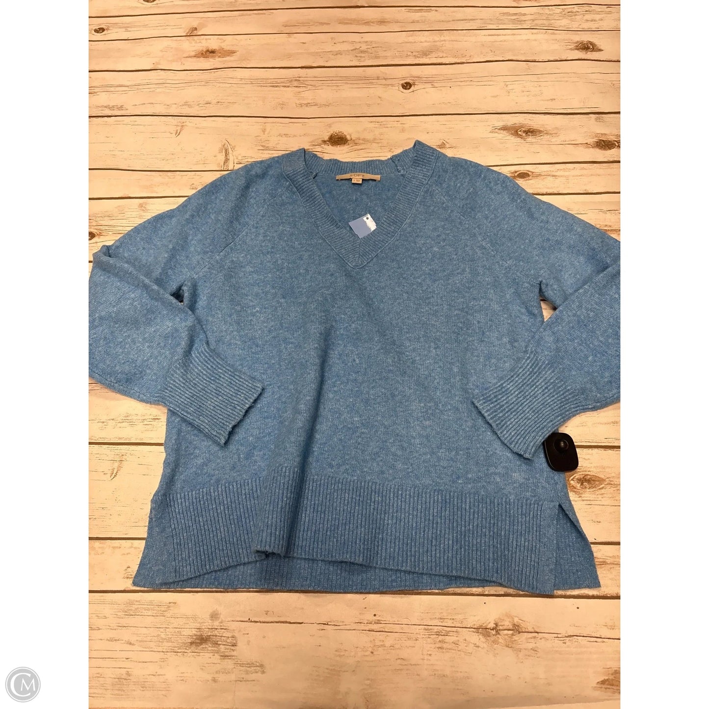 Sweater By Loft In Blue, Size: S