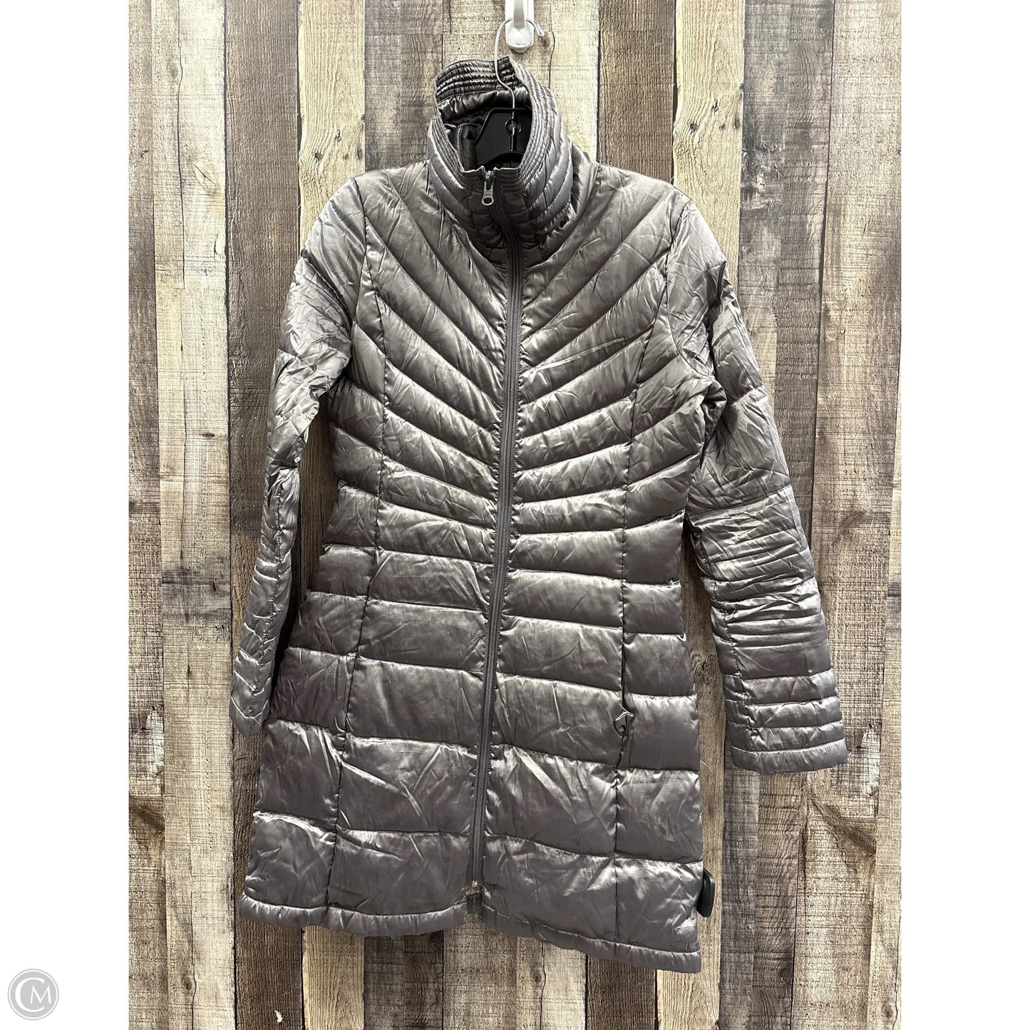 Jacket Puffer & Quilted By Bernardo In Grey, Size: Xs