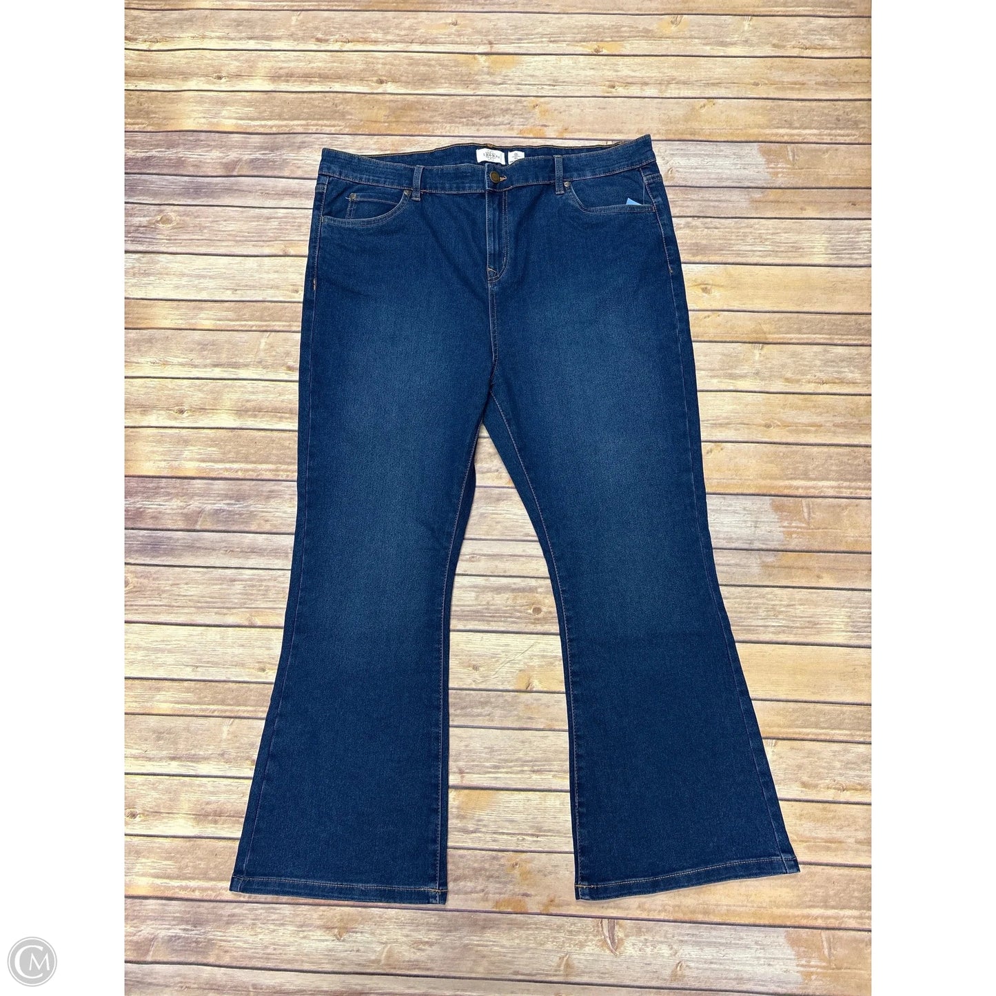 Jeans Boot Cut By Serra In Blue Denim, Size: Xl
