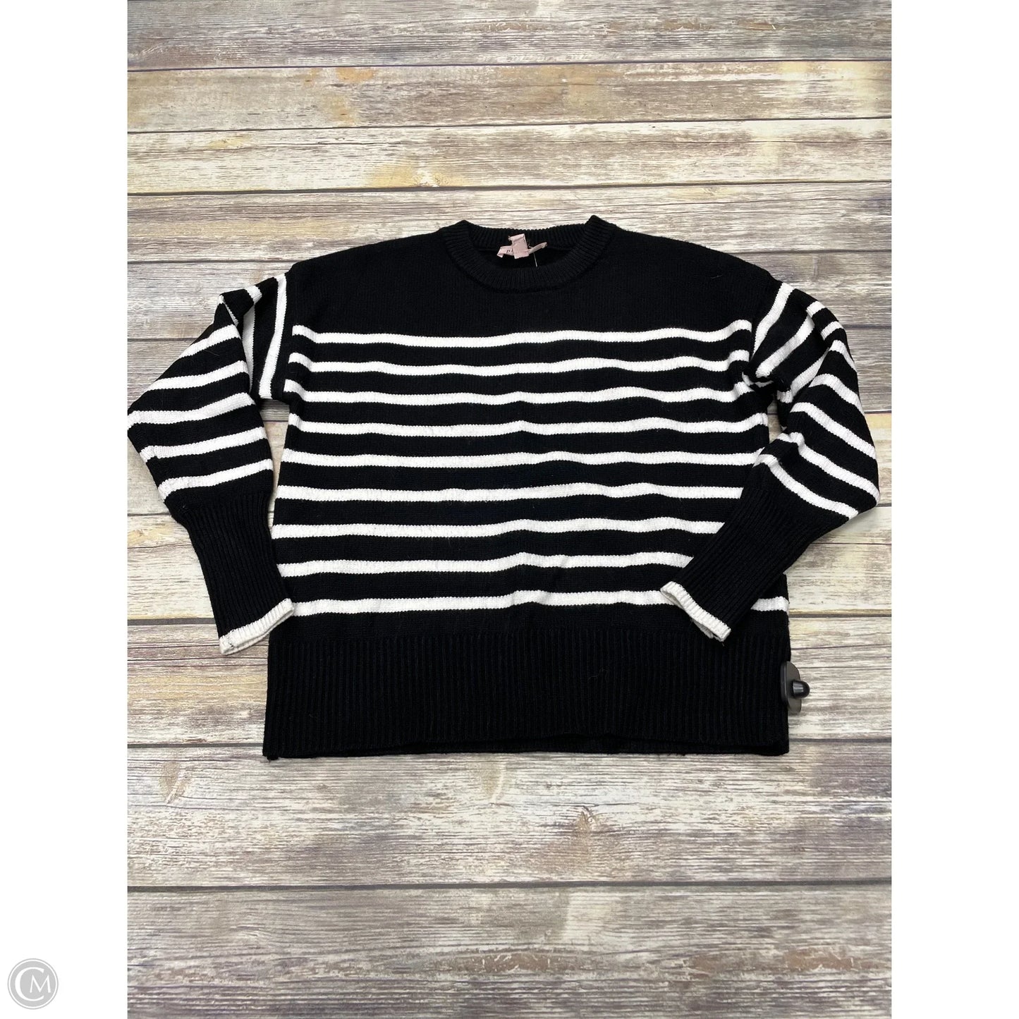 Sweater By Philosophy In Striped Pattern, Size: S
