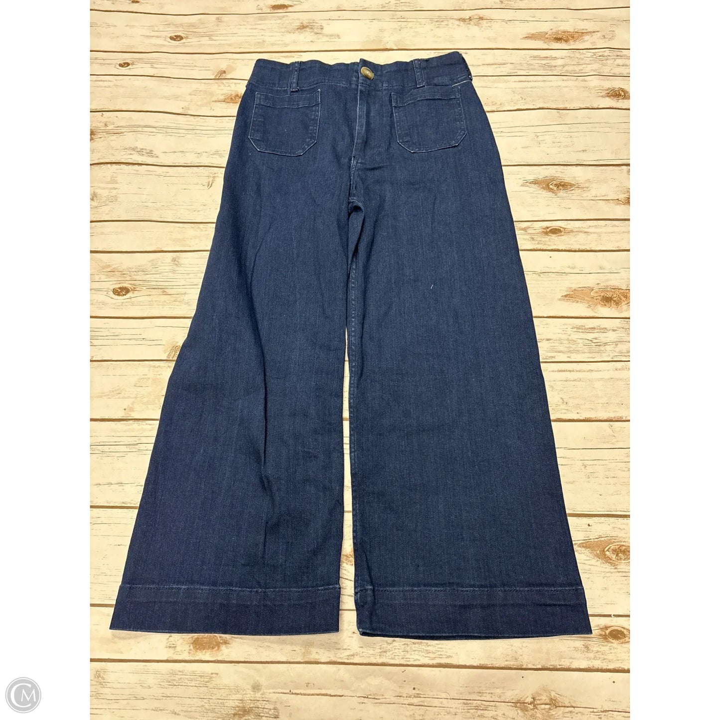 Jeans Wide Leg By Maeve In Blue Denim, Size: 10