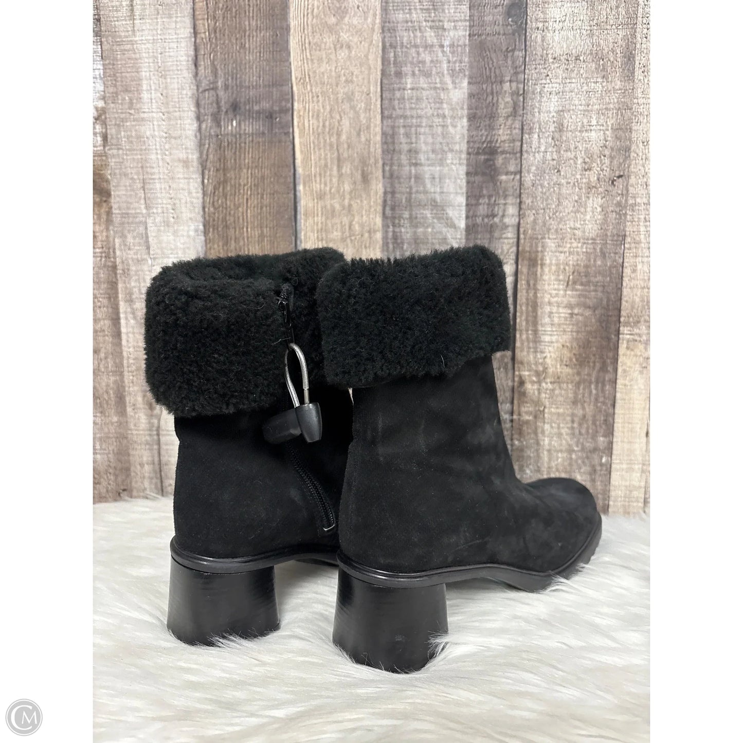 Boots Ankle Heels By Cme In Black, Size: 7