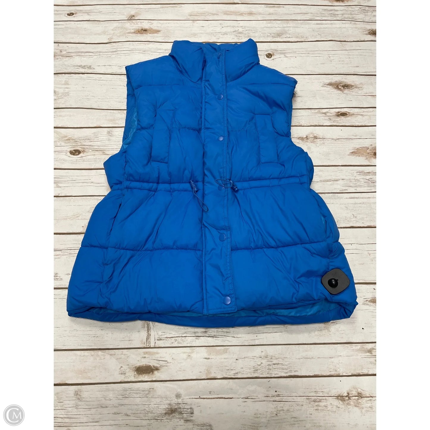 Vest Puffer & Quilted By Love Tree In Blue, Size: M
