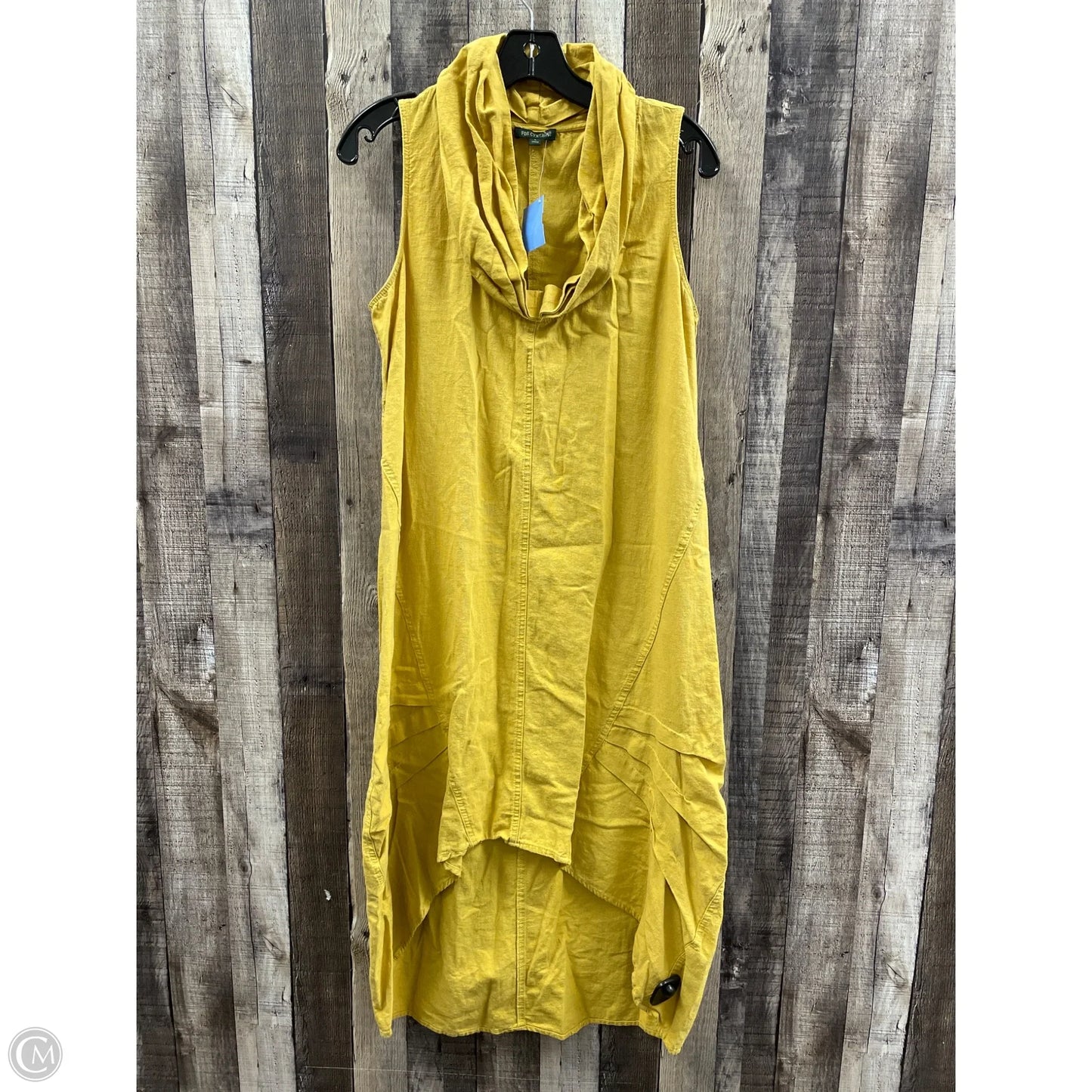 Dress Casual Midi By For Cynthia In Gold, Size: L