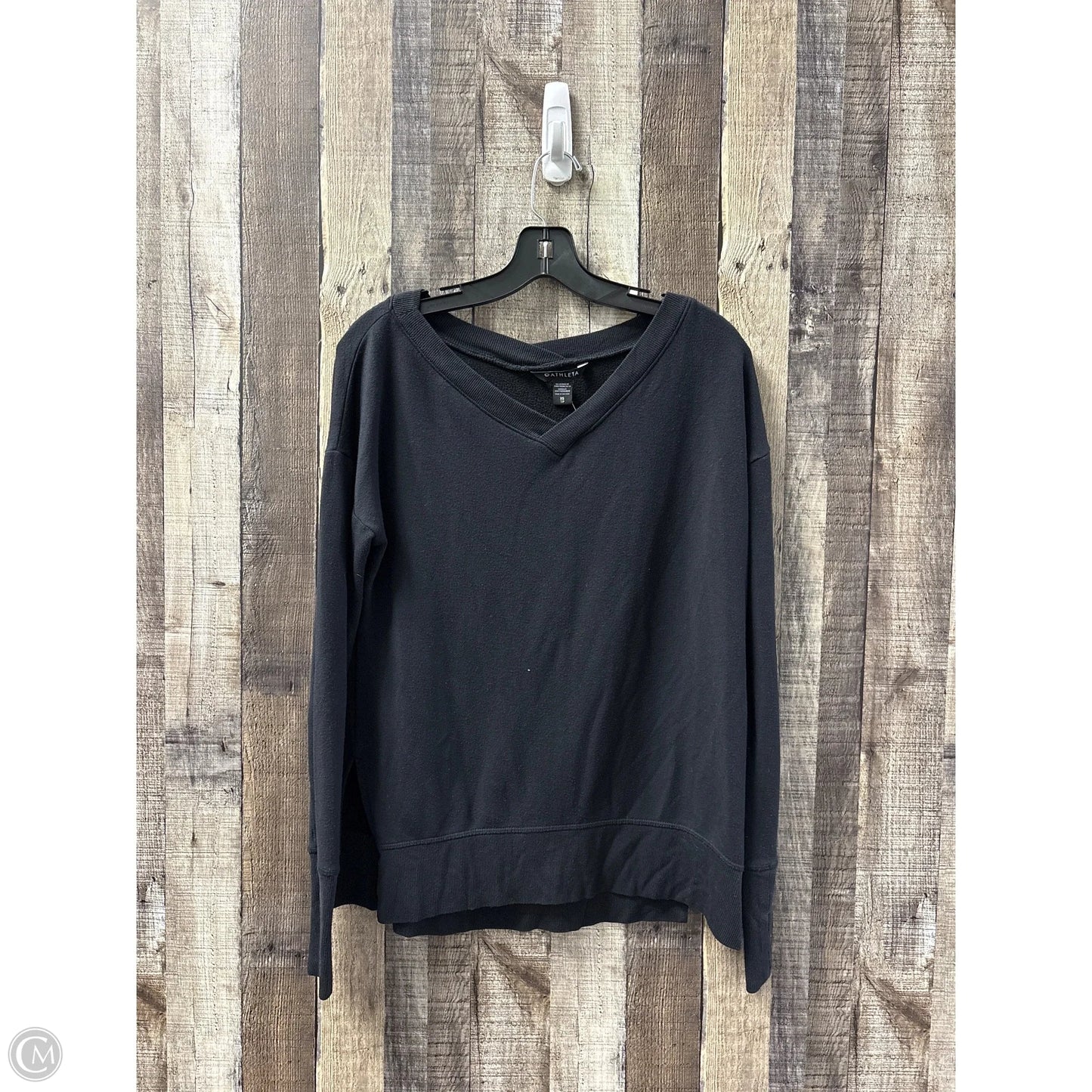 Top Long Sleeve By Athleta In Black, Size: Xs
