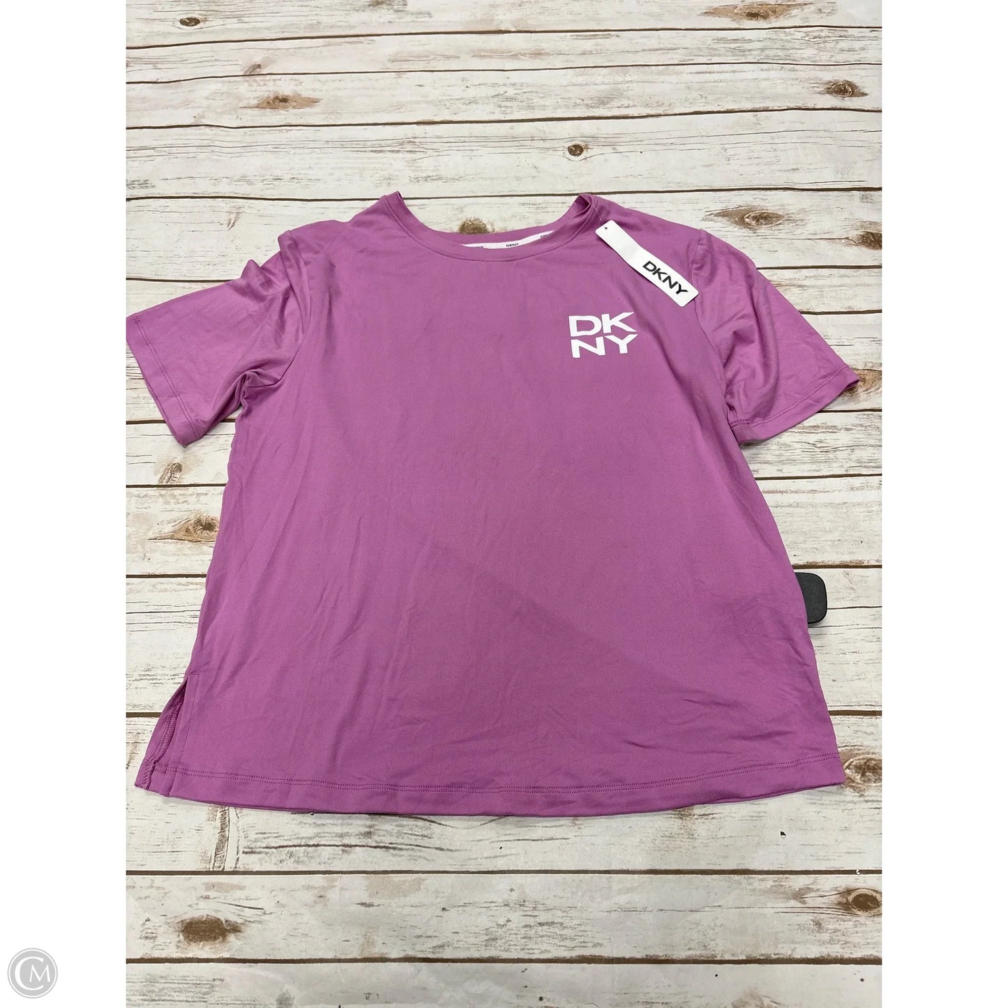 Top Short Sleeve By Dkny In Pink, Size: S