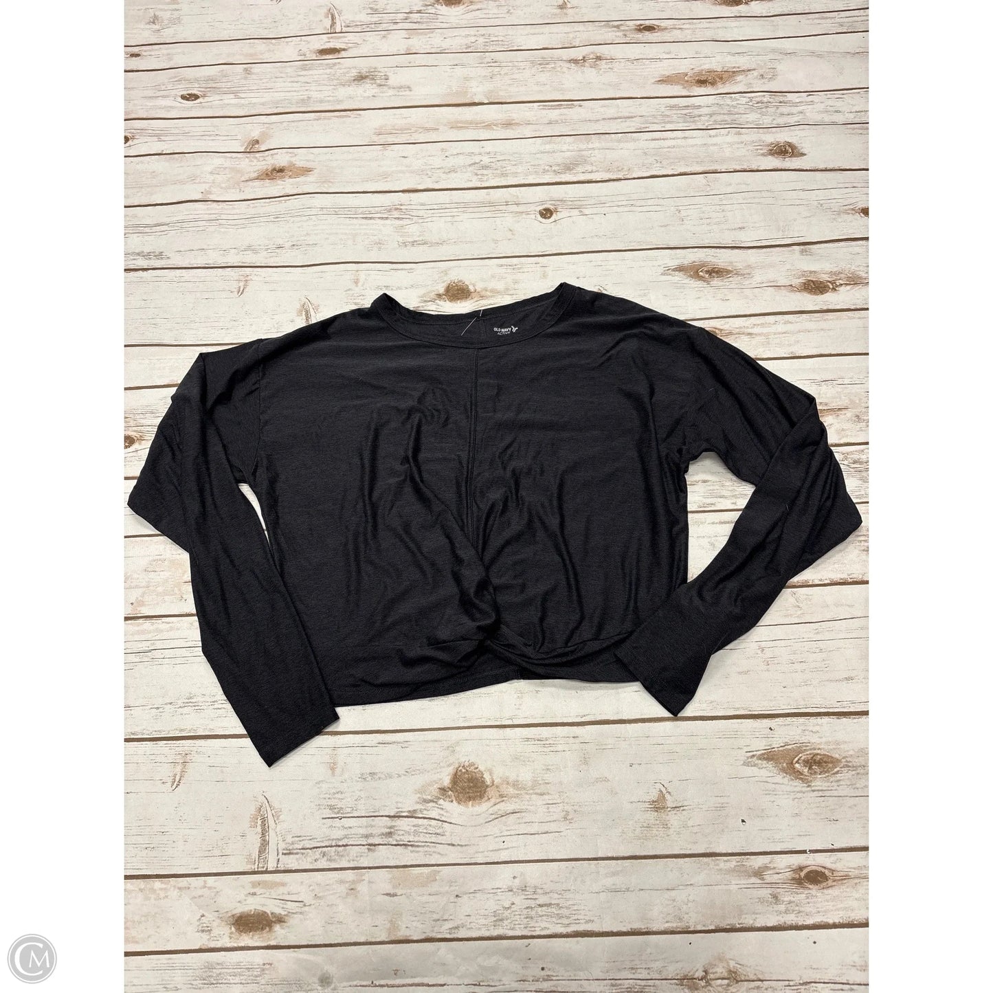 Athletic Top Long Sleeve Crewneck By Old Navy In Grey, Size: S