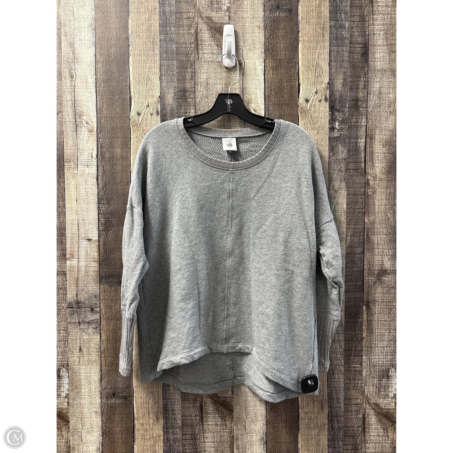 Top Long Sleeve By Cabi In Silver, Size: S