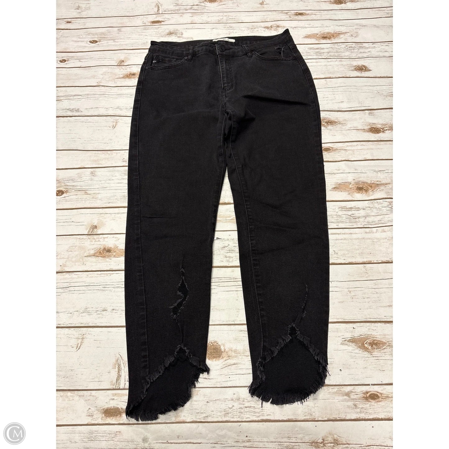 Jeans Skinny By Kancan In Black, Size: 12