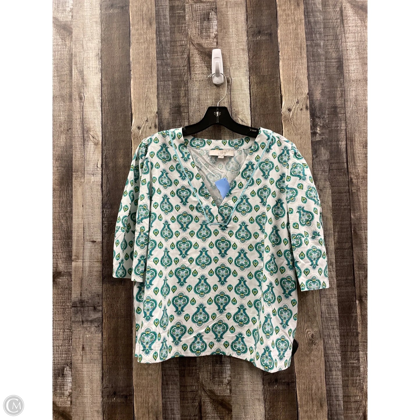 Top Sleeveless By Loft In Striped Pattern, Size: Lp
