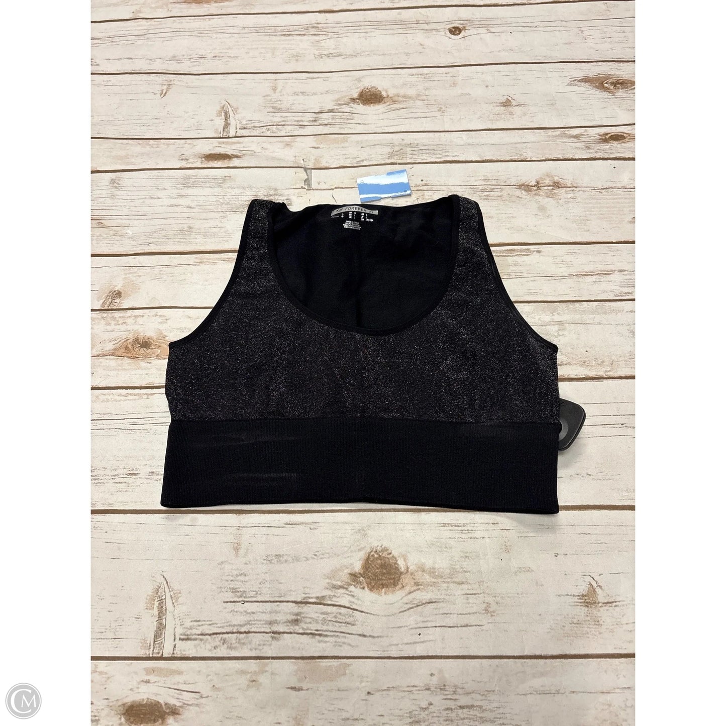 Athletic Bra By Forever 21 In Black, Size: L