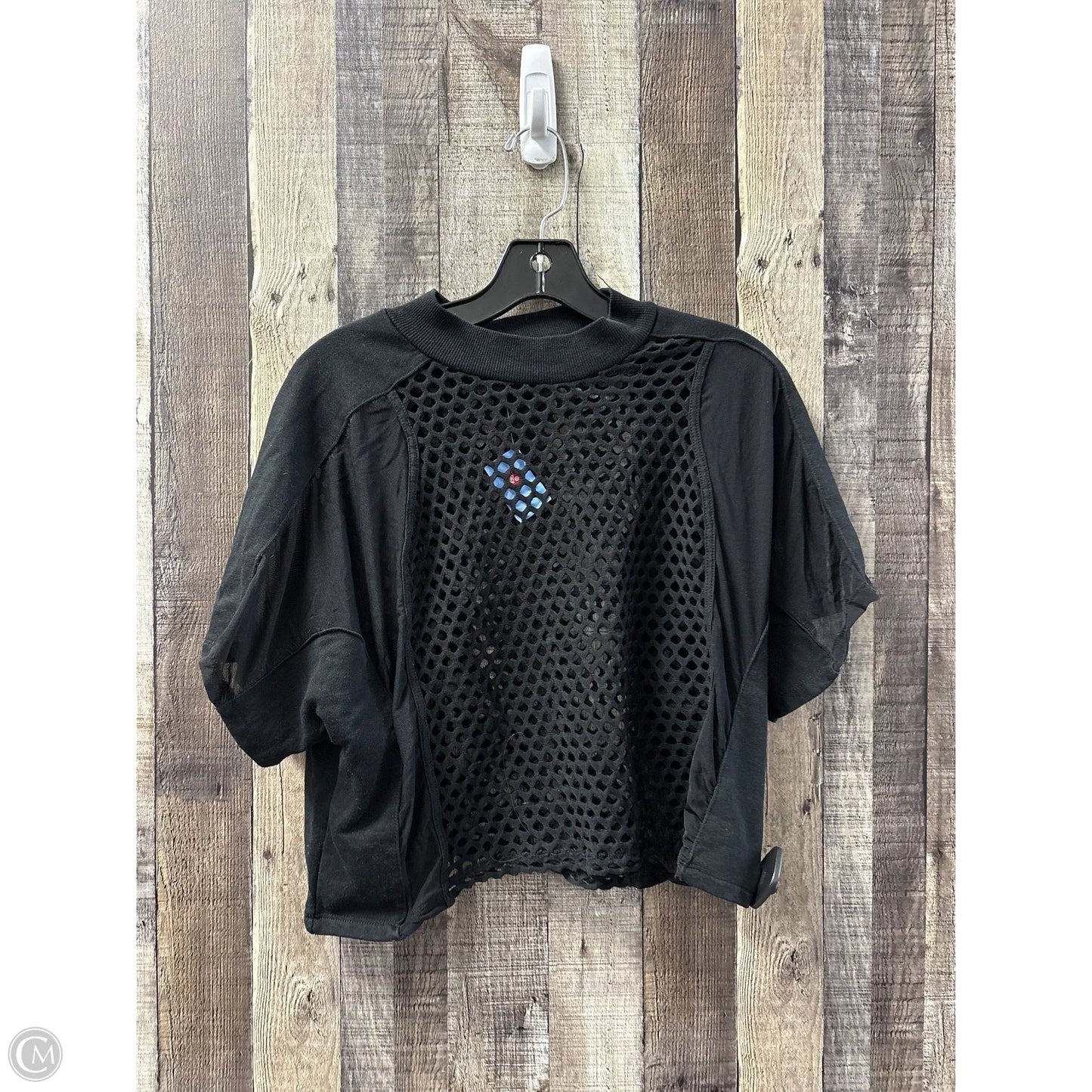 Athletic Top Short Sleeve By Cme In Black, Size: L