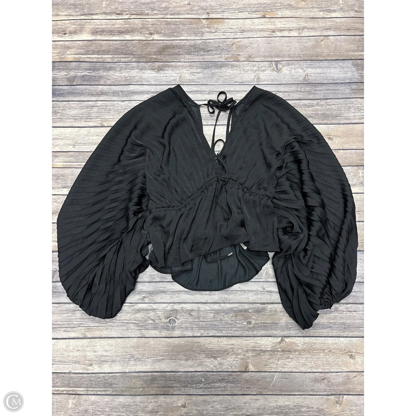 Top 3/4 Sleeve By Free People In Black, Size: S