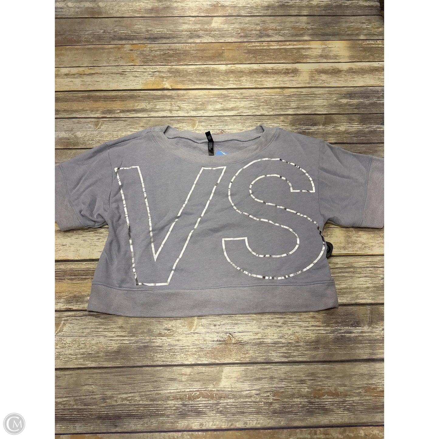 Athletic Top Short Sleeve By Victorias Secret In Blue, Size: Xs