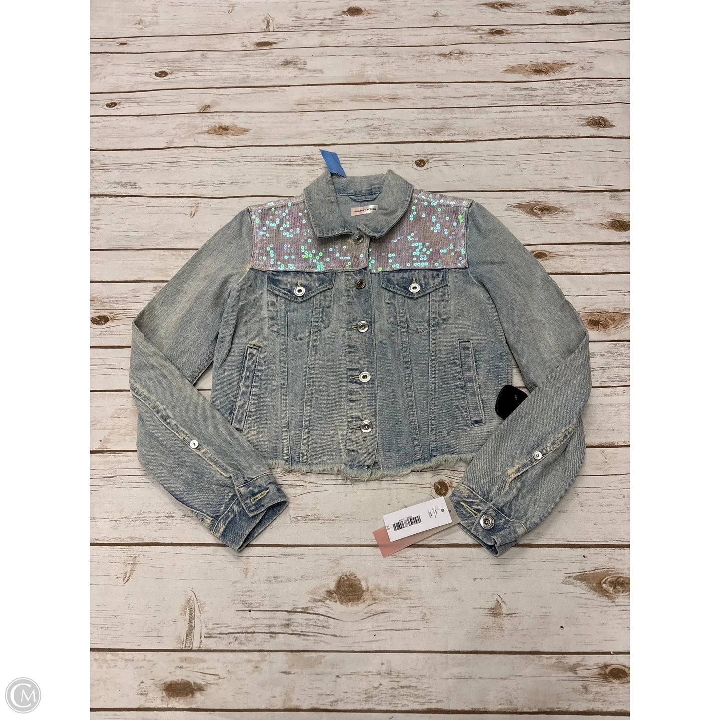 Jacket Denim By Cme In Blue Denim, Size: Xs