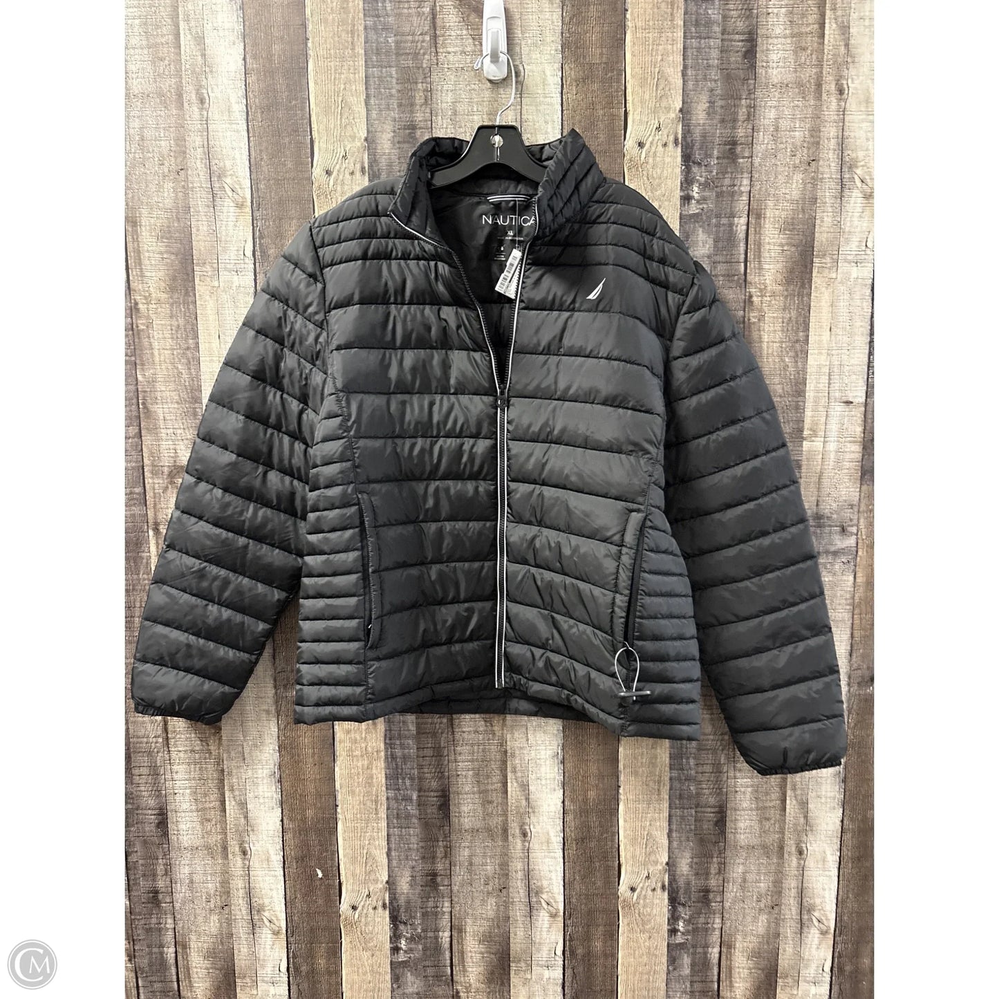 Coat Puffer & Quilted By Nautica In Black, Size: Xl