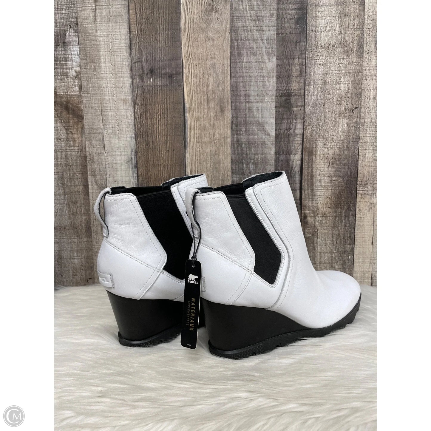 Boots Ankle Heels By Sorel In White, Size: 9.5