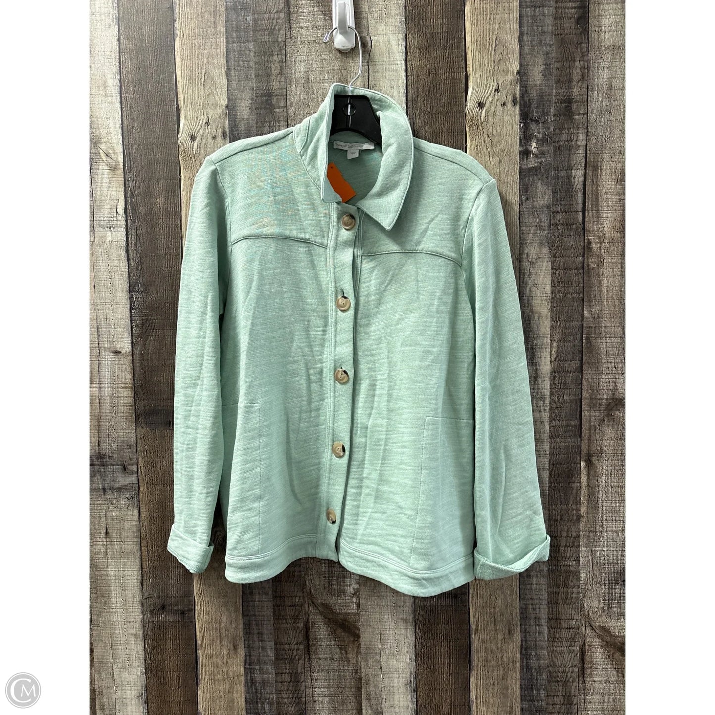 Jacket Shirt By Pure Jill In Green, Size: S