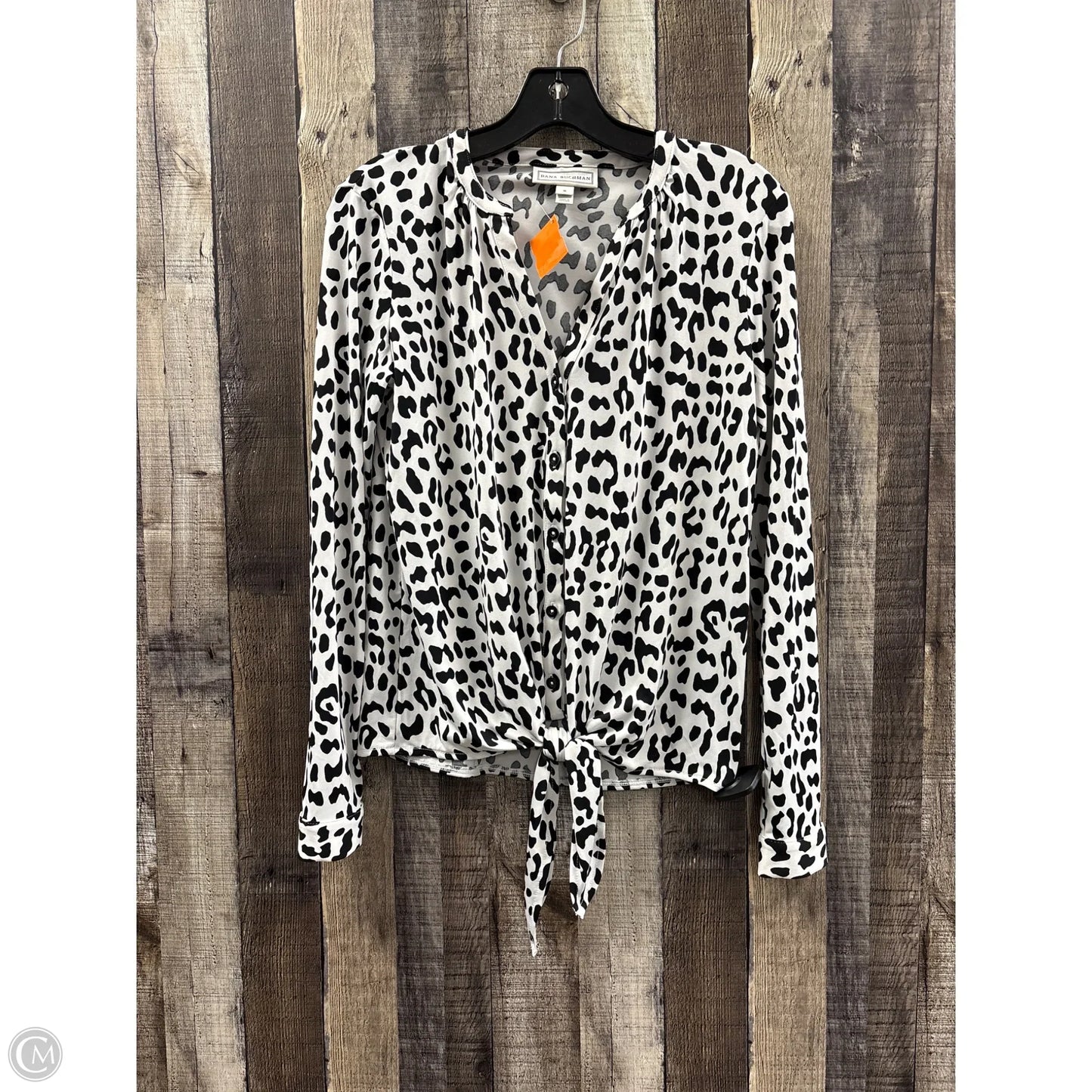 Top Long Sleeve By Dana Buchman In Animal Print, Size: S