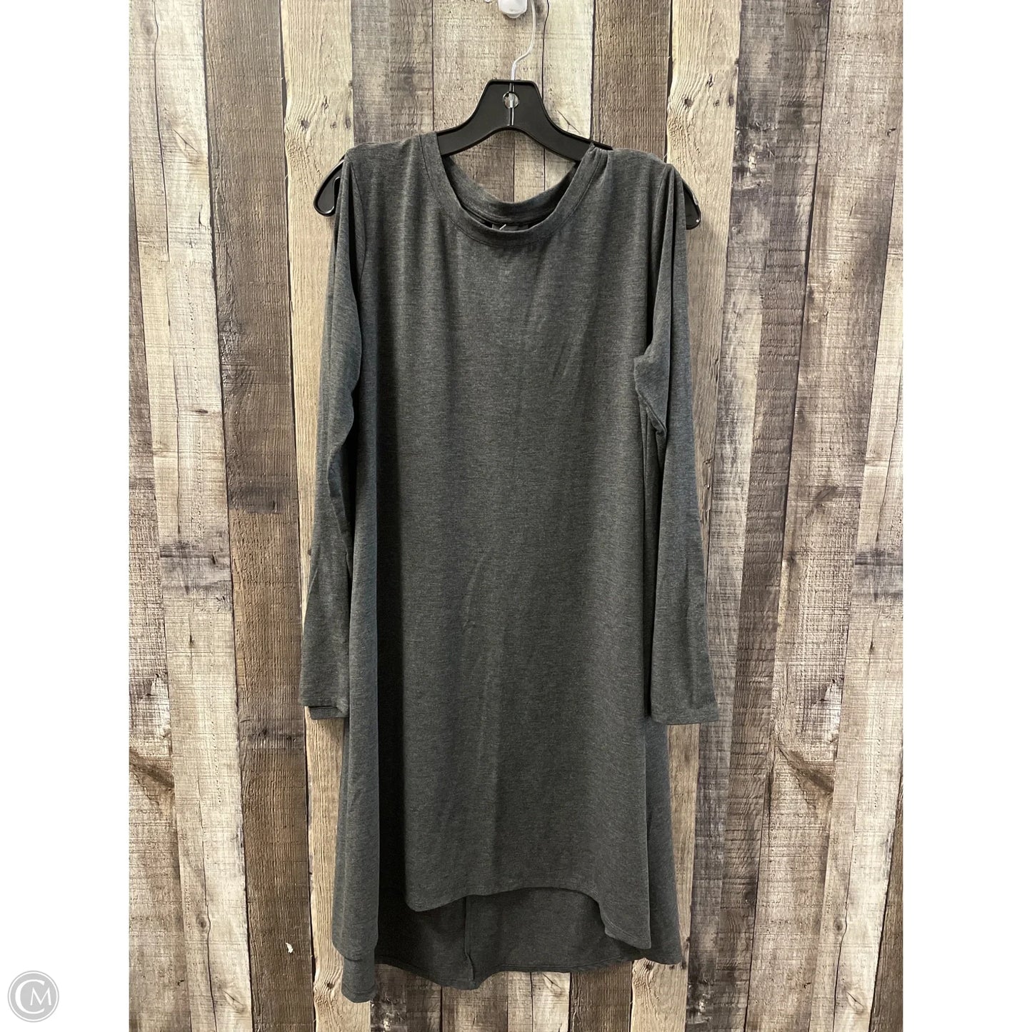 Dress Casual Midi By Mossimo In Grey, Size: Xl