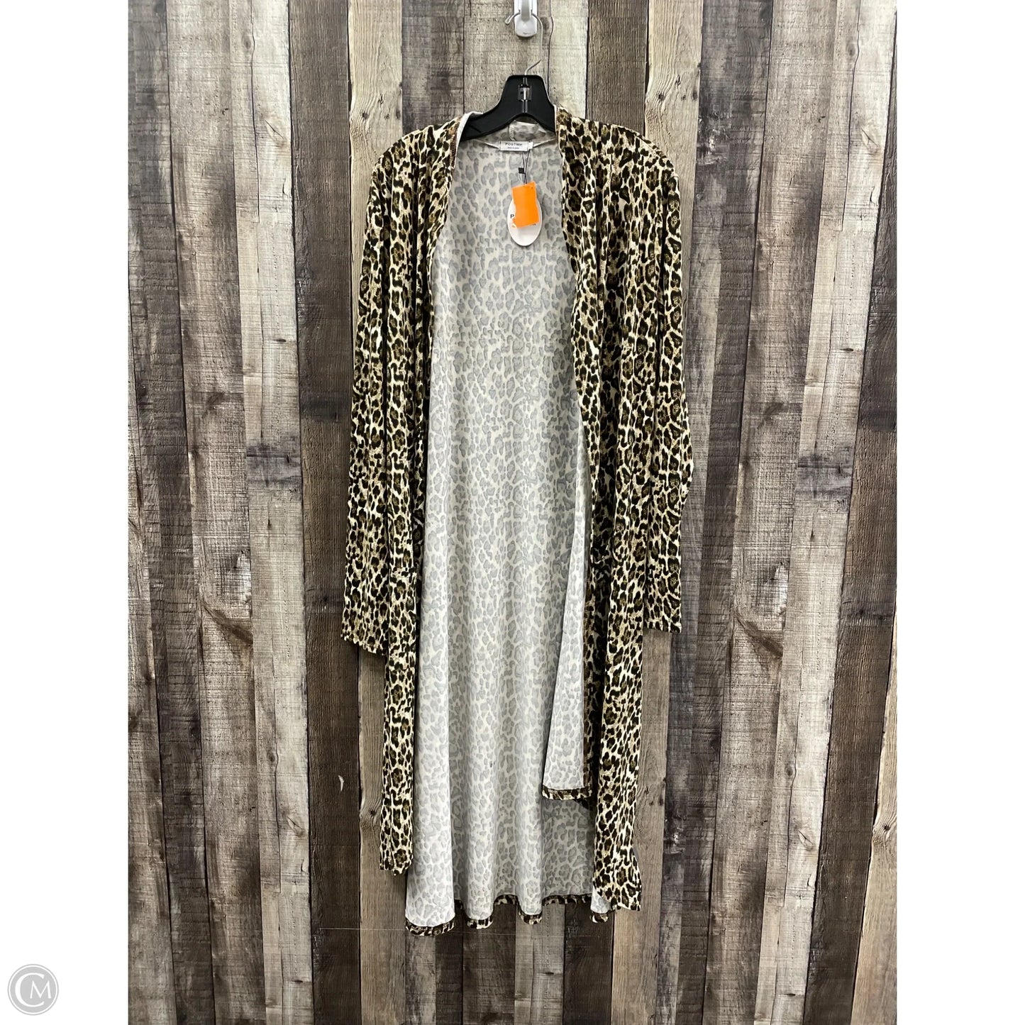 Cardigan By Cme In Animal Print, Size: Xl