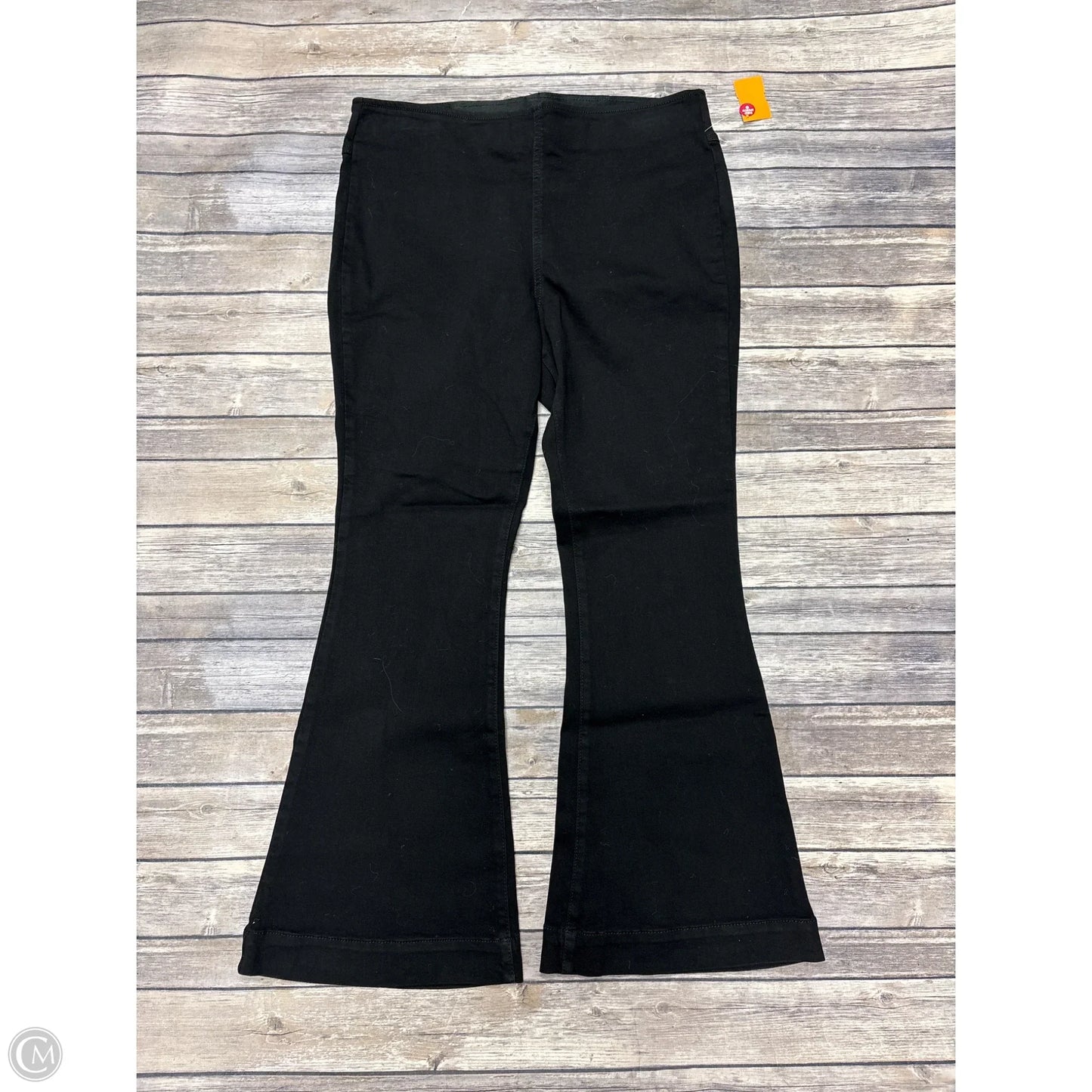 Jeans Flared By Inc In Black Denim, Size: 14p
