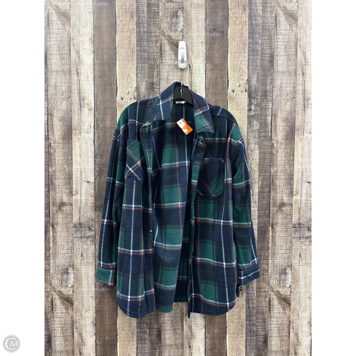 Top Long Sleeve By Maurices In Blue & Green, Size: S