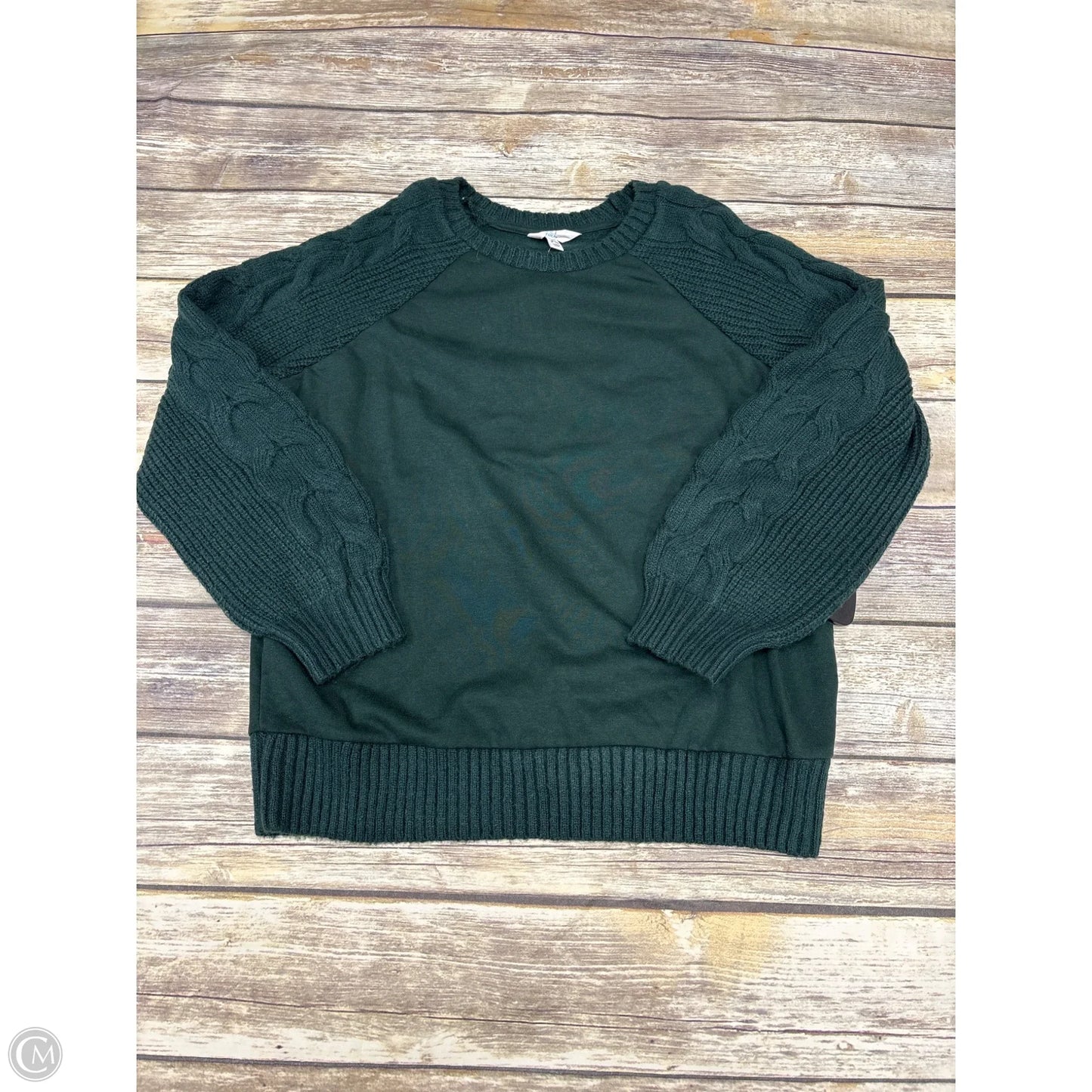 Sweater By Time And Tru In Green, Size: M