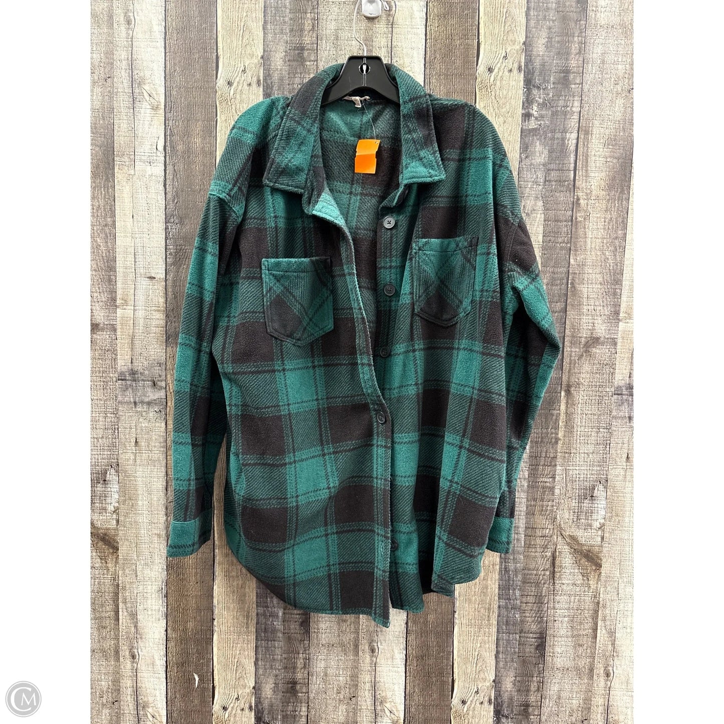 Jacket Shirt By Maurices In Plaid Pattern, Size: Xxl