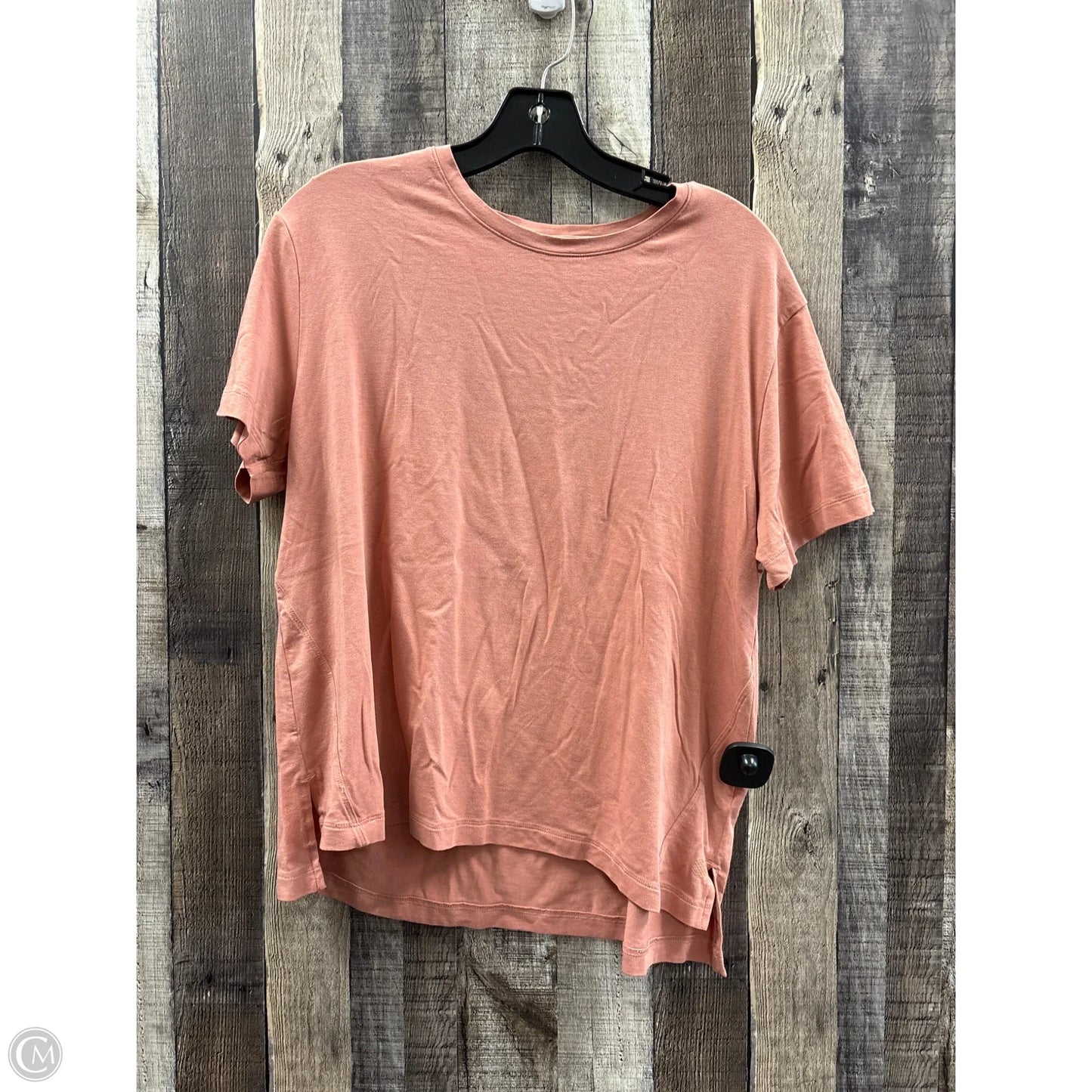 Top Short Sleeve By Flx In Brown, Size: M