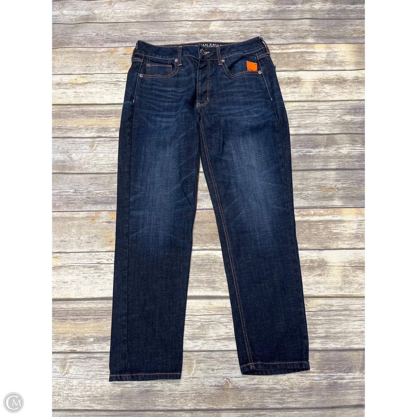 Jeans Boyfriend By American Eagle In Blue Denim, Size: 6